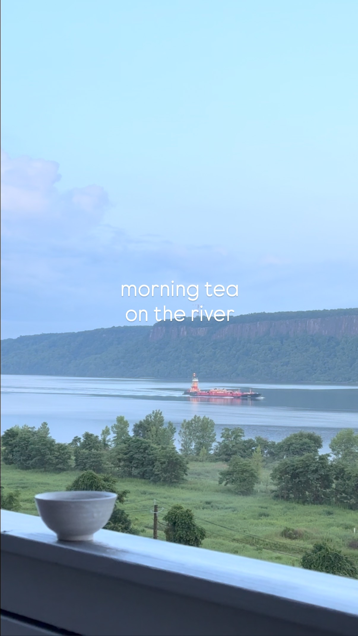 #hastingsonhudson #hudsonriver #morning #tea #gratitude