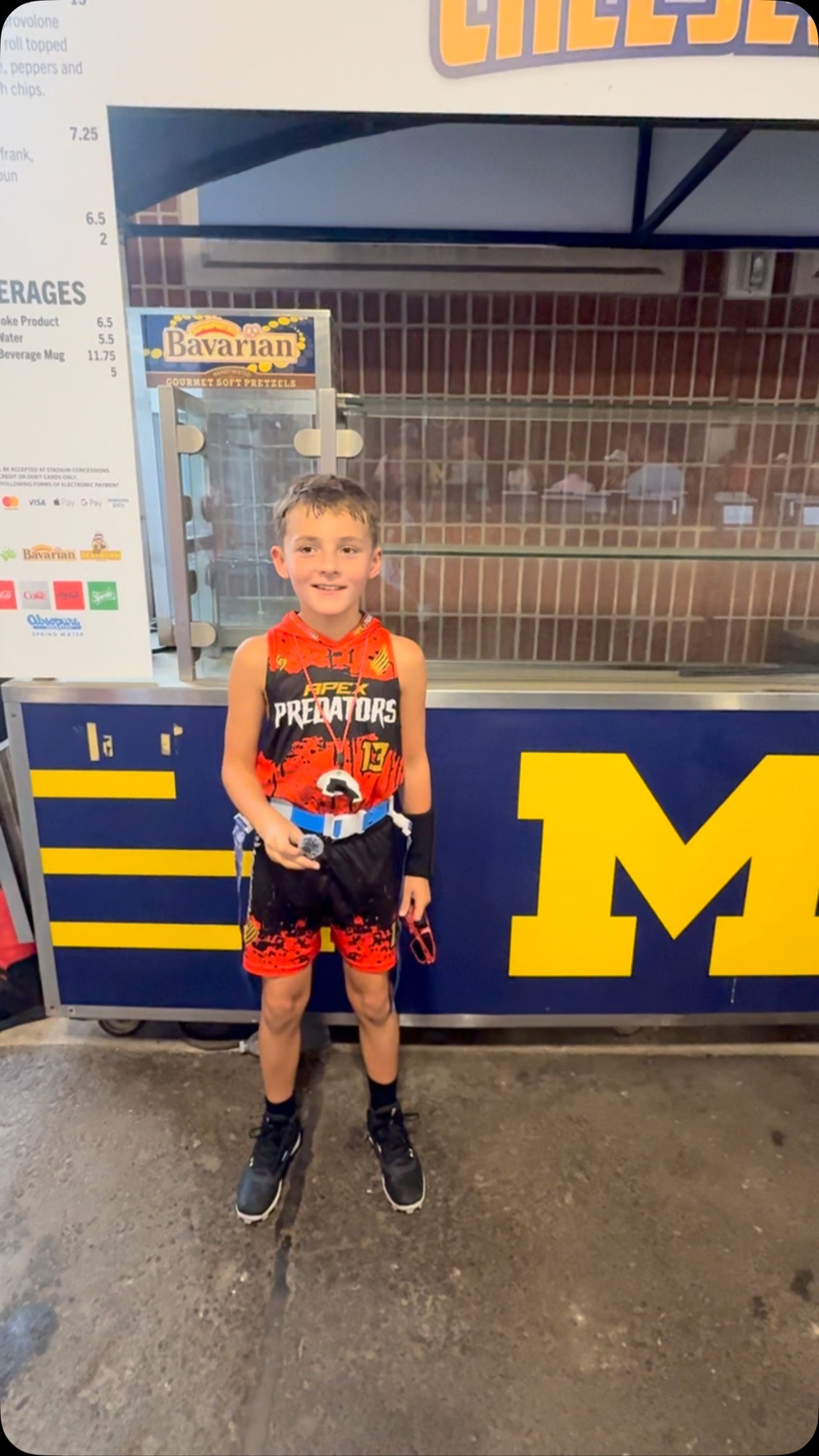 Our youngest Apex Predator on the 9u/10u team: Levi Moore!!