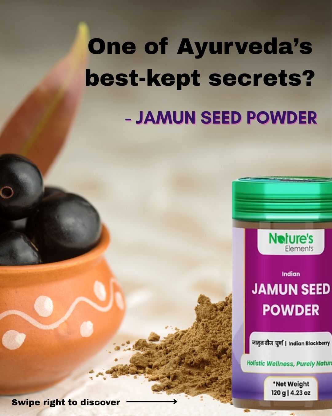 Here are 5 powerful benefits of adding just ½ tsp to your daily routine -
✔ Helps manage blood sugar levels
✔ Boosts digestion & gut health
✔ Promotes Metabolic Balance
✔ Rich in Plant Based Fiber
✔ Promotes natural weight balance
At Nature’s Elements, our Jamun Seed Powder is:
✅ 100% Natural & Pure
✅ Free from preservatives
✅ Traditionally sourced & finely ground
🌿 Small spoon, big impact.
📌 Save this post & share with someone exploring natural wellness!
#JamunSeedPowder #NatureElements #AyurvedicHealing #NaturalSugarControl #WellnessNaturally #PlantBasedRemedies #HolisticLiving #SuperfoodSpotlight #jamunpowderbenefits #weightcontrol #NE #metabolichealth #digestivehealth #sugarlevelcontrol