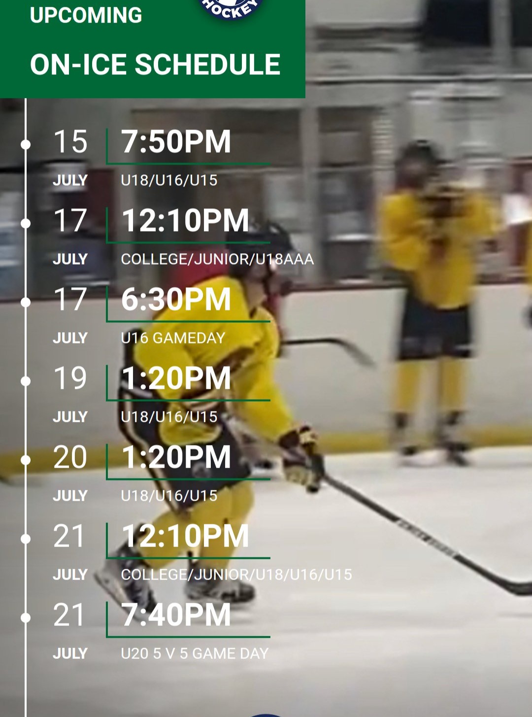 Here’s what’s coming this week at Pro Motion Hockey. See you at the rink!