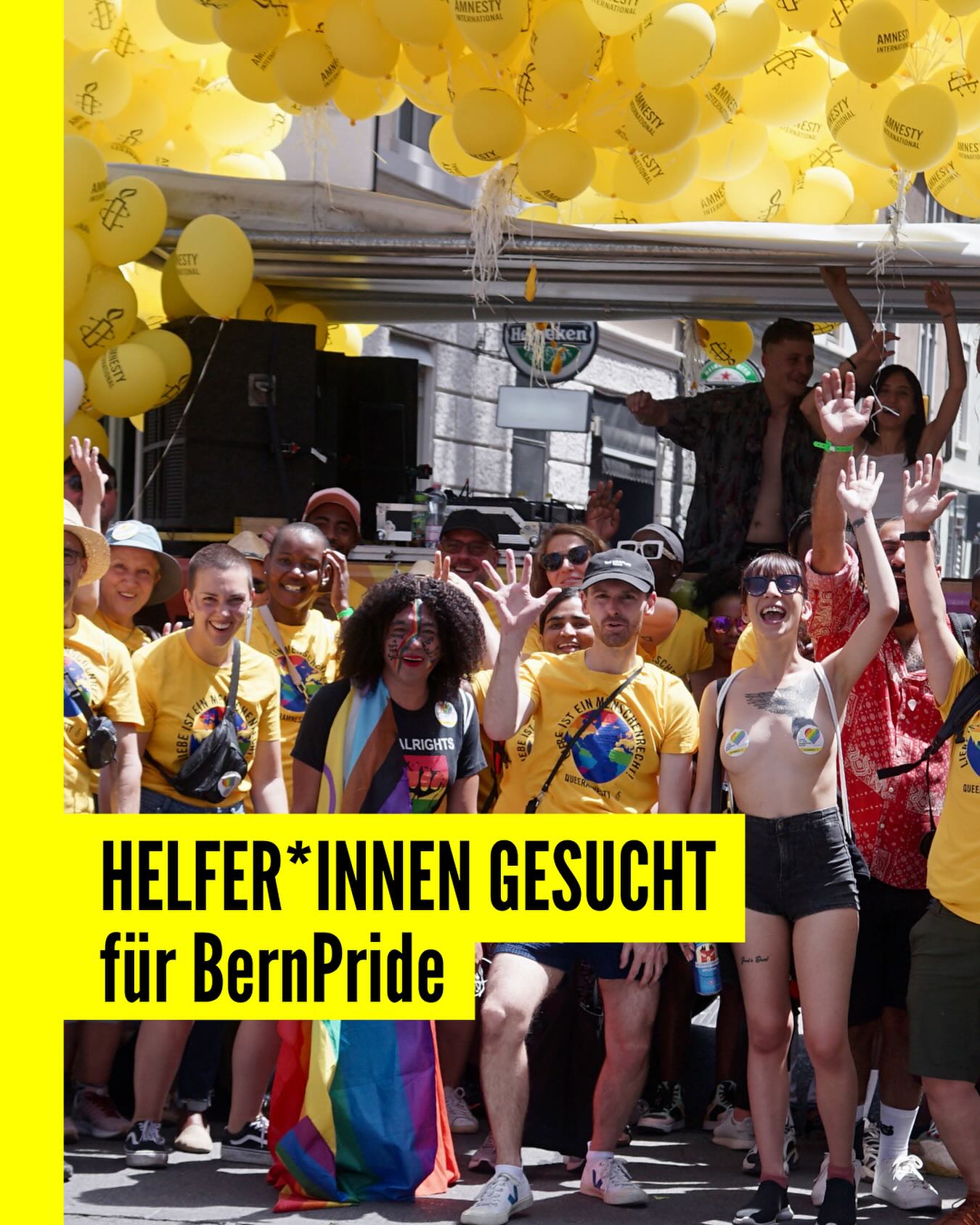 Queeramnesty wird auch dieses Jahr an der 🏳️🌈 Pride in Bern (2. August) teilnehmen 🥳
Wir suchen Leute, die bereit sind, an der Pride mitzulaufen sowie mitzuhelfen (z. B. Standschichten übernehmen oder andere Aufgaben) 💪🏼
Bei Interesse bitte DM an uns oder melden bei:
✉️ marcschmid@queeramnesty.ch
#QueerRights #LGBTQIA+ #LoveIsLove #Pride #RainbowFamily #VisibilityMatters #AsylumForAll #RefugeeRights #ProtectRefugees #SafeHaven #NoBorders #HumanRights #Activism #instagood #FightForEquality #EndDiscrimination #StandUpForRights #SwissActivism #love #QueerSwitzerland #BernPride #YouAreNotAlone #TogetherWeRise #CommunityLove #Solidarity #HopeForTheFuture #QueerAmnesty #ChangeMakers #NonProfit #supportqueeryouth