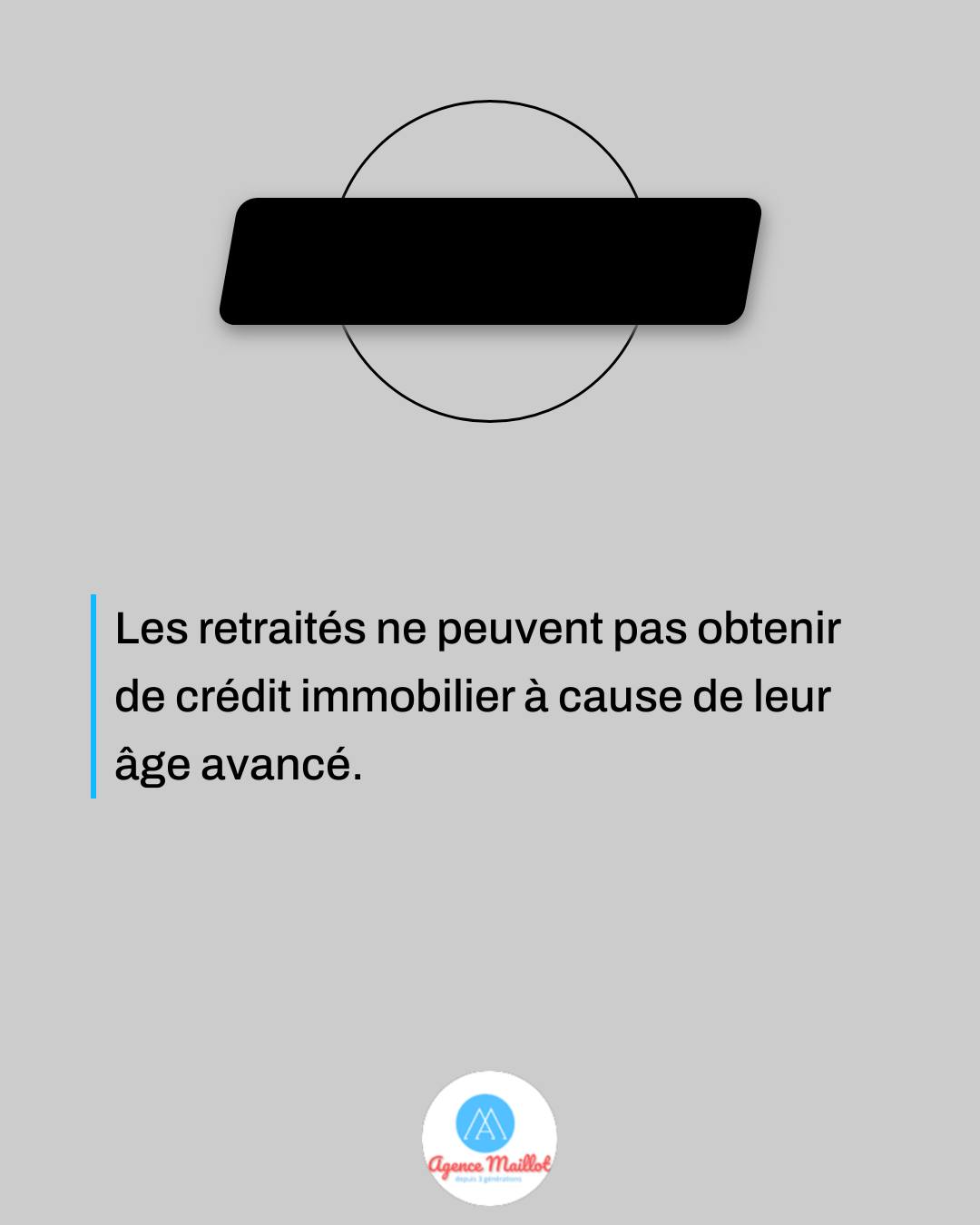 Les retraités ne peuvent pas obtenir de crédit immobilier à cause de leur âge avancé. Faux ! ❌
Les seniors ont des options, même si les conditions sont plus strictes. Les banques considèrent le risque de non-remboursement, mais certains retraités possèdent des atouts qui rassurent : être déjà propriétaire, avoir des revenus stables, ou des charges réduites. 📊
En réalité, plusieurs solutions existent pour les retraités : prêt immobilier classique avec quelques restrictions, prêt viager hypothécaire, prêt hypothécaire cautionné, ou encore prêt in fine. Ces options permettent d'envisager sereinement un projet immobilier après 60 ans.
Il est essentiel de bien préparer son dossier et de choisir la solution la plus adaptée à son profil. 🗂️
#CréditImmobilier #Retraités #SolutionsFinancières
#agencemaillot