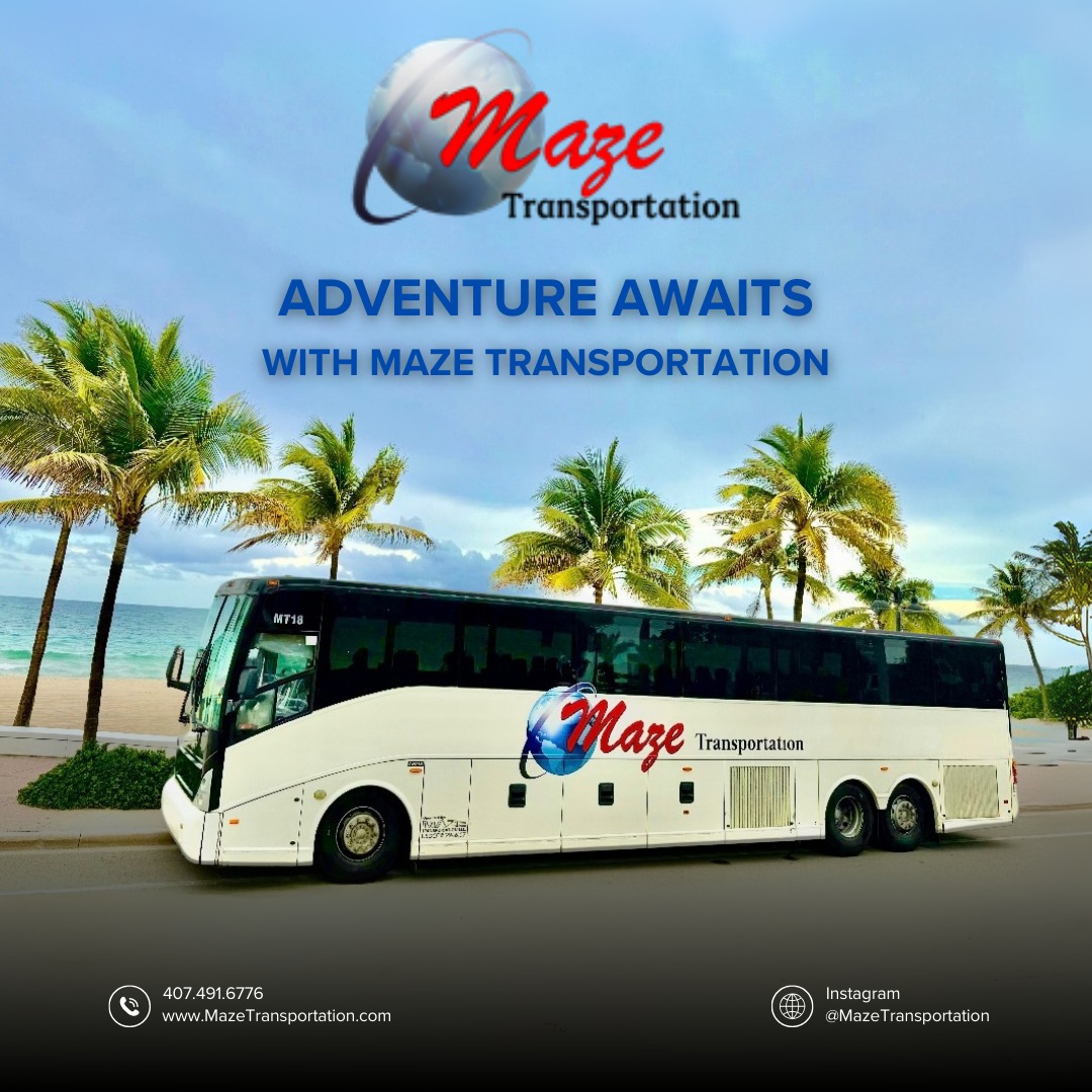 Group travel made easy with Maze Transportation — whether it’s corporate events, school trips, or beach days, we’ll get you there safely and on time
•
#GroupTravel #FloridaTransportation #MazeTransportation #CharterBus #TravelMadeEasy #EventTransport #RideWithMaze #SchoolTrips #CorporateShuttle #BeachTripReady
📸 By Antonio Zuluga