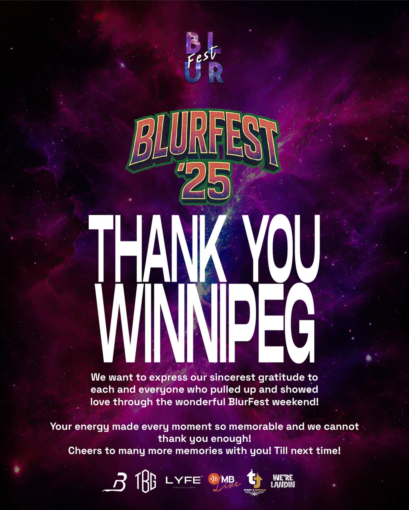 THANK YOU WINNIPEG