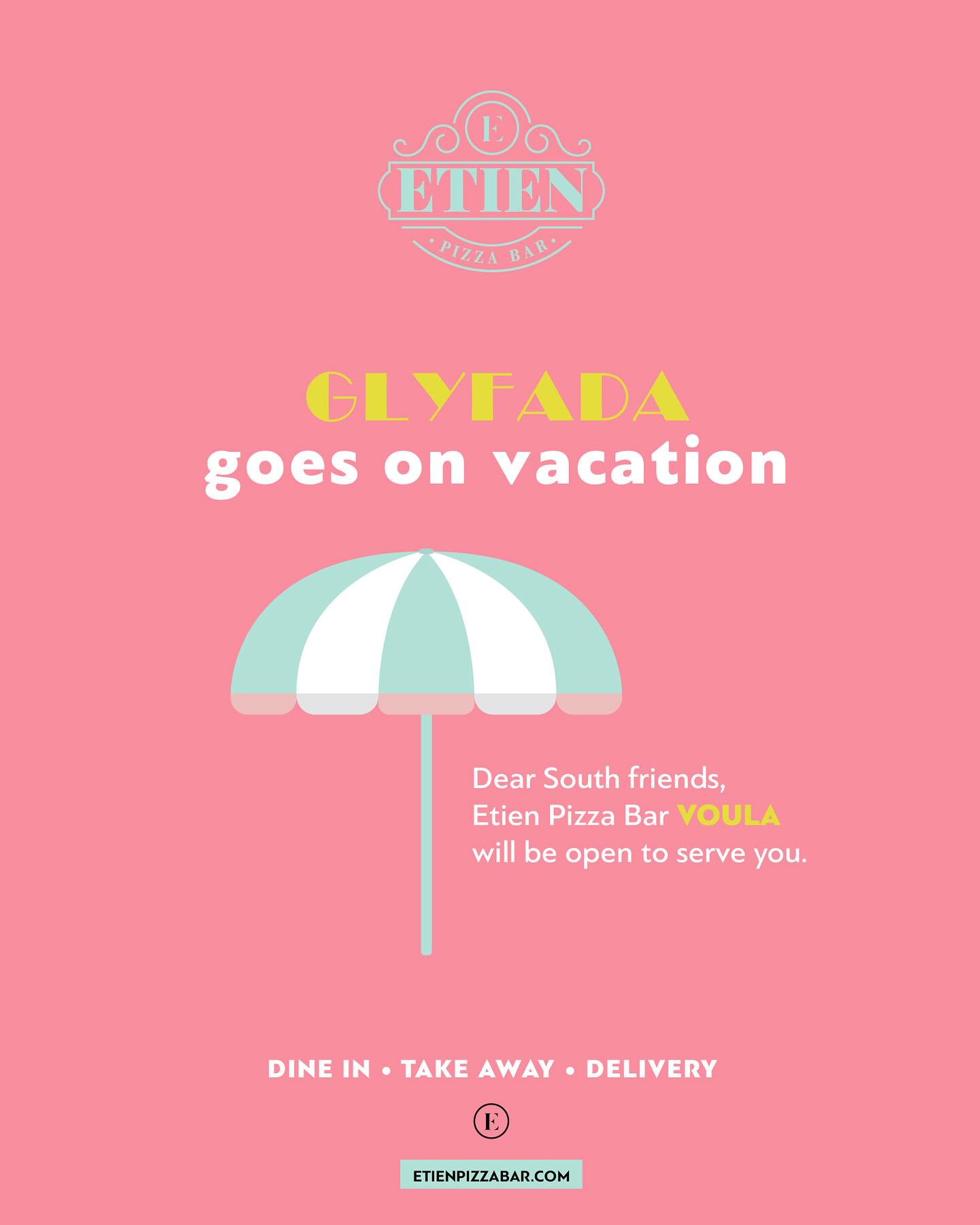 Glyfada goes on vacation!
•
•
•
#etienpizzabar #pizza #food #foodie #italianpizza