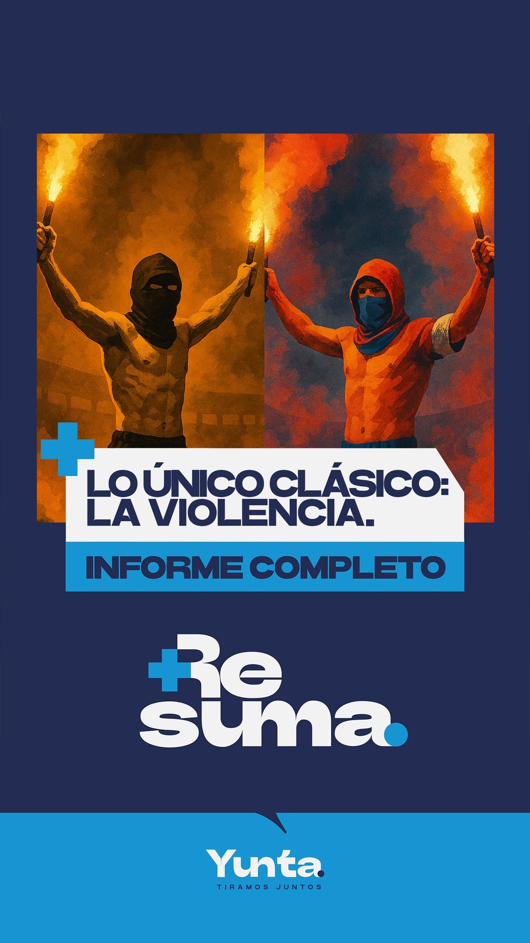 Bengalas, heridos, detenidos y la misma historia de siempre.
Lo único clásico: la violencia.
¿Hasta cuándo?
▶️ Mirá el resumen completo en nuestro canal de YouTube.
Un nuevo ReSuma con Diego Ríos.