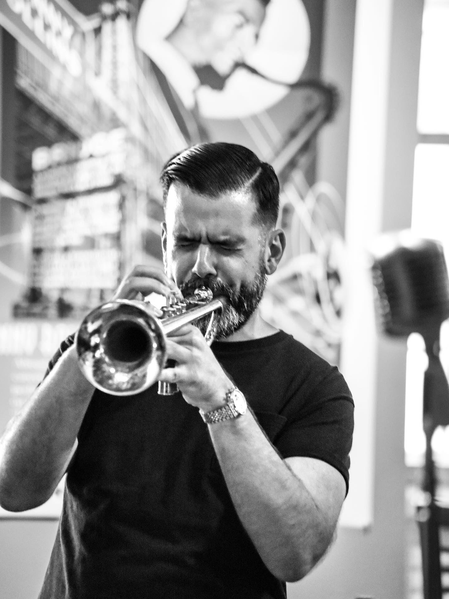 Live tonight at @vicsjazzloft @stabinmuseum 7pm w/ @byronlandham @neilpodgurski @nimrodspeaks photo by @olabaldych @visitjimthorpepa