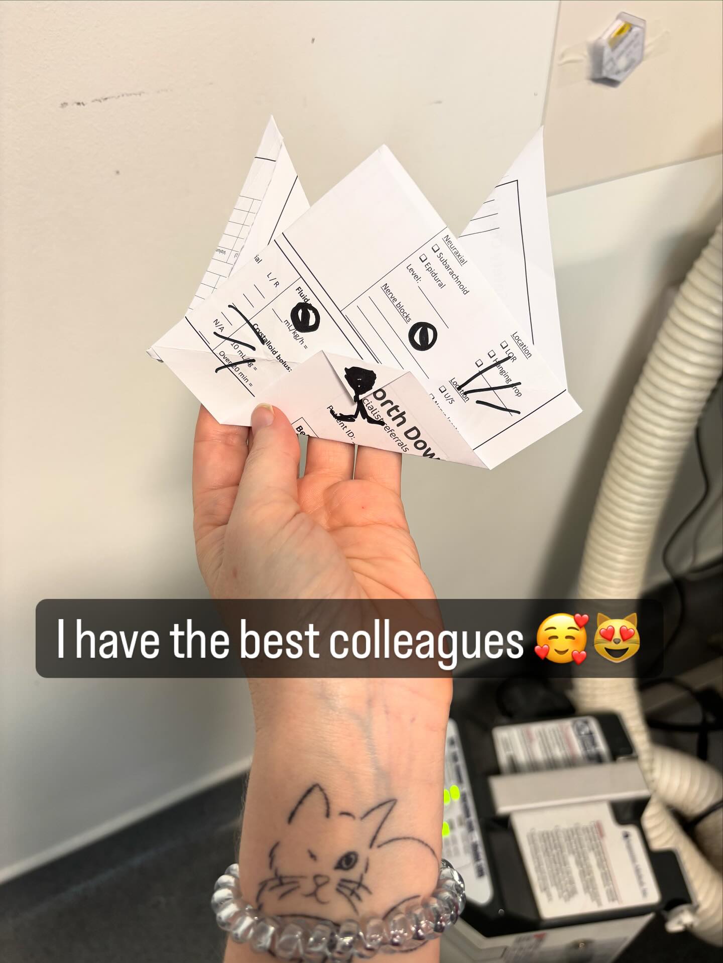 I highly recommend finding colleagues who make you a little origami cat when you’re having a bad day 😻💕