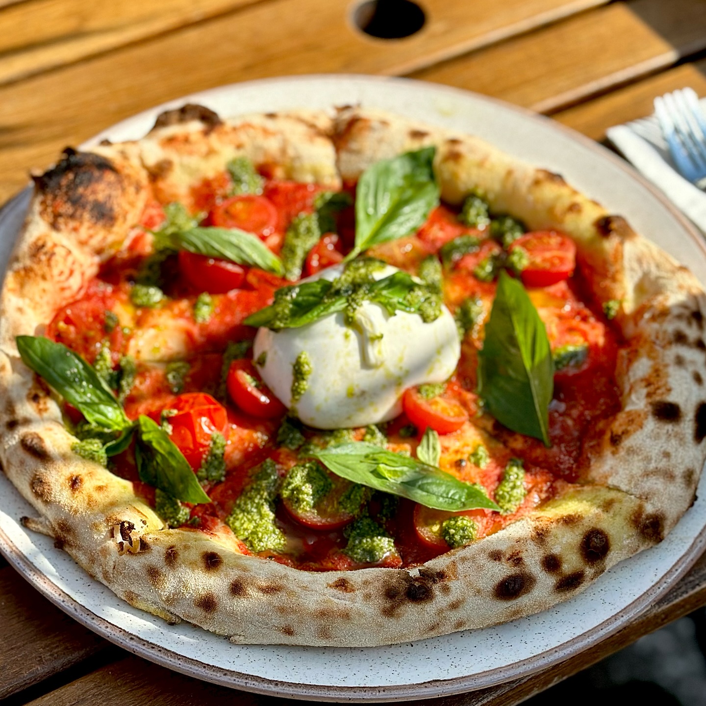 Have you tried any of our new pizzas yet? ๐๐
1).Burrata Pizza
2).Napoli Pizza
3). Pesto Chicken