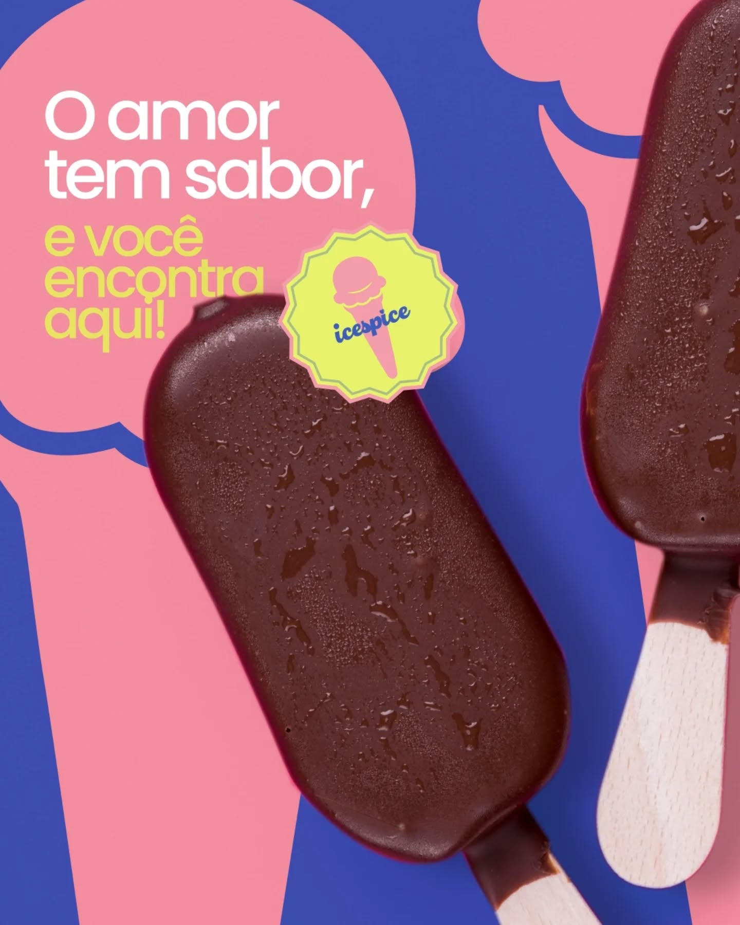 Tem imagem que vale mais que mil palavras 😍😍. Declare seu amor com Ice Spice, uma doçura de declaração em forma de picolé!
Ice Spice, mais doces do que nunca!
