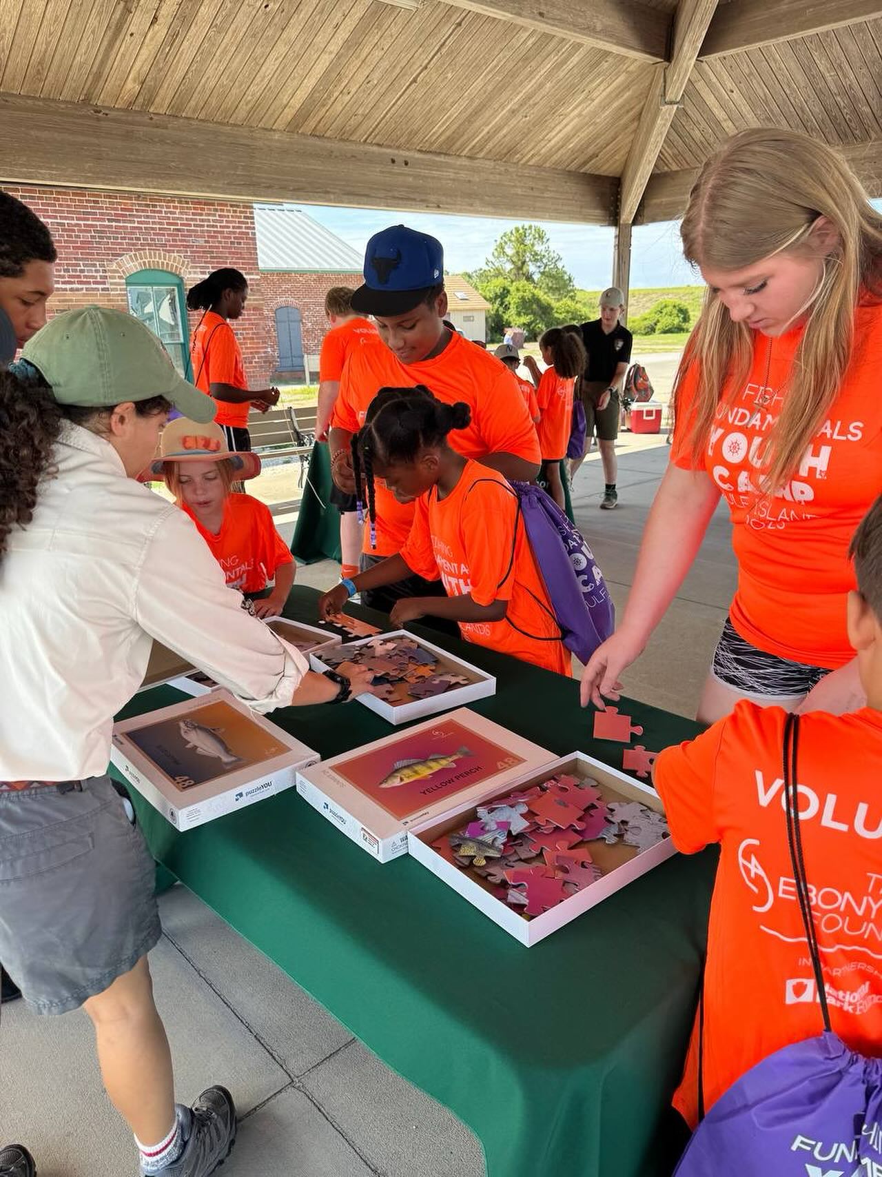 Building confidence and curiosity-our young anglers take on fish puzzles like pros.
#BlackGirlsFish #BlackBoysBoat #EbonyAnglers #FishingFUNdamentals #YouthFishingCamp #OutdoorEducation
#FortPickens #BlackKidsFish #GirlsWhoFish #BoysAndGirlsClub
