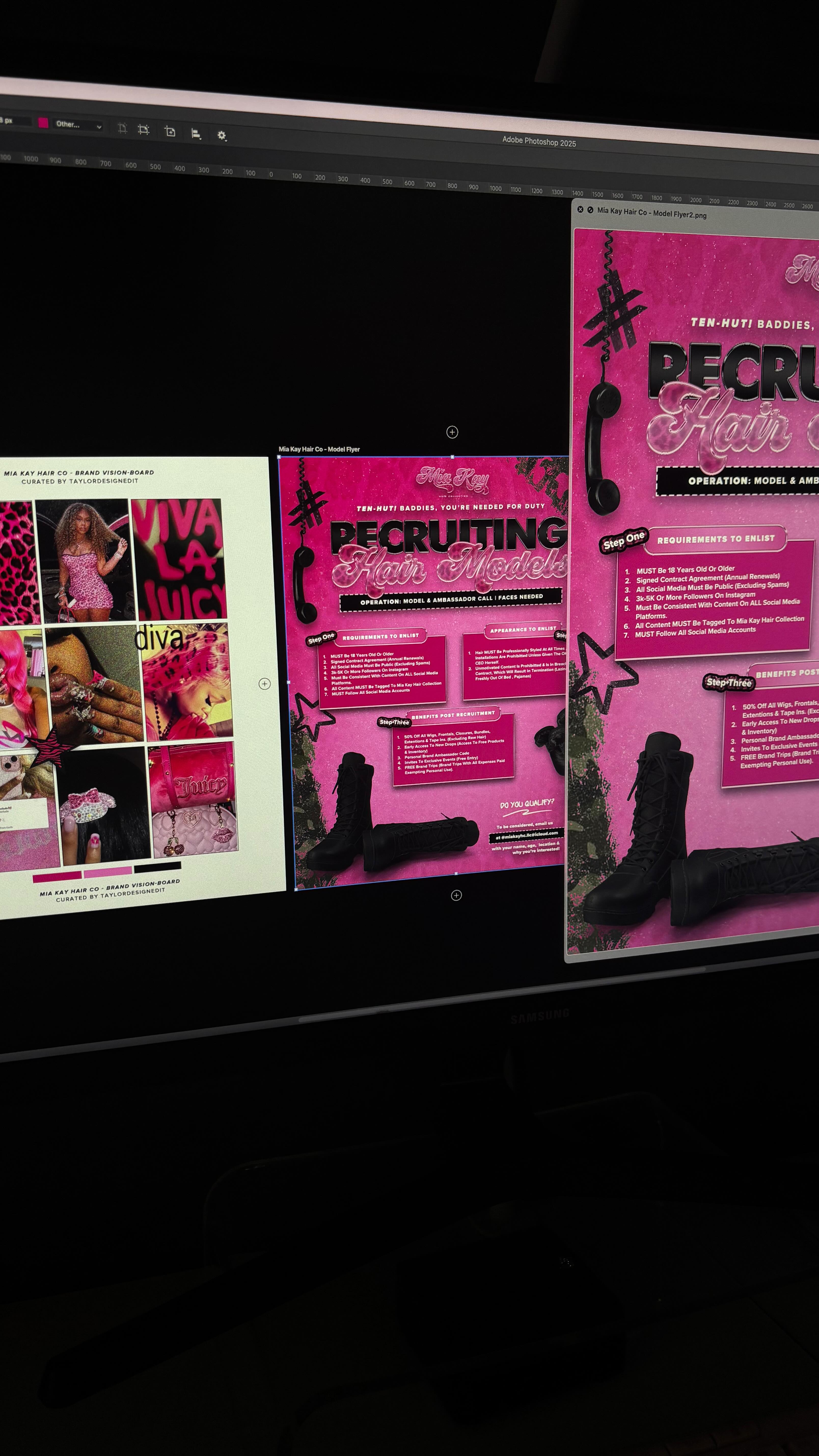 watch me design a girly army flyer that commands attention 🎀🪖
let’s be real—when’s the last time you posted info for your clients or customers and it actually looked this good? was it organized? was it clear? was it unique to your brand and no one else’s?
this flyer wasn’t made by guesswork—we designed it alongside her brand vision board to make sure everything aligned perfectly. every color, font, and layout choice had a purpose. because over here? we don’t just throw things together and hope it works. we design with intention.
if you want to see her full branding transformation, check my page 👀
what do you girls think—& are you next? 🫧
for full details on working together, visit the site ⤷
or follow these simple steps ♡
❤︎ how to book:
• link in bio → “work with me”
• review our offerings, requirements + all policies
• gather your details
• book the service that fits your vision ✧
feel free to message me if you need assistance! 🫧
୨୧ info@taylordesignedit.com
♡ www.taylordesignedit.com
★ @taylordesignedit