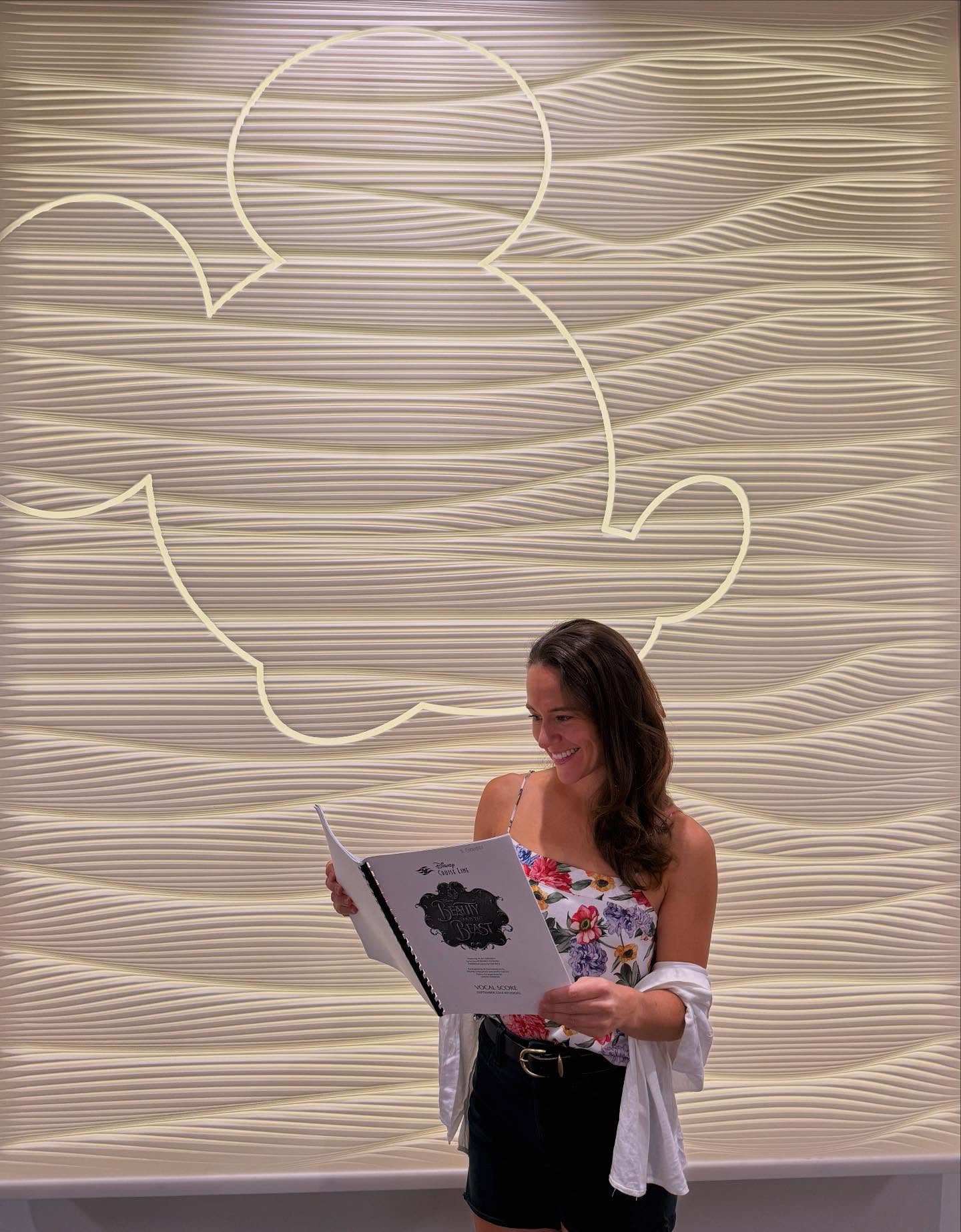 Talk about an adventure in the great wide somewhere!! 🌹 💛
A joy to join the Disney Cruise Line fam on the Disney Treasure. I couldn’t dream of a more genuine and creative group of people to collaborate with to bring these stories to life. These stories make the world brighter, more hopeful, and more courageous. It’s an honor to tell them.
It’s been a heart-filling first few weeks of rehearsal, and we’re only just beginning. Here’s to the friendships and magic-making to come ✨