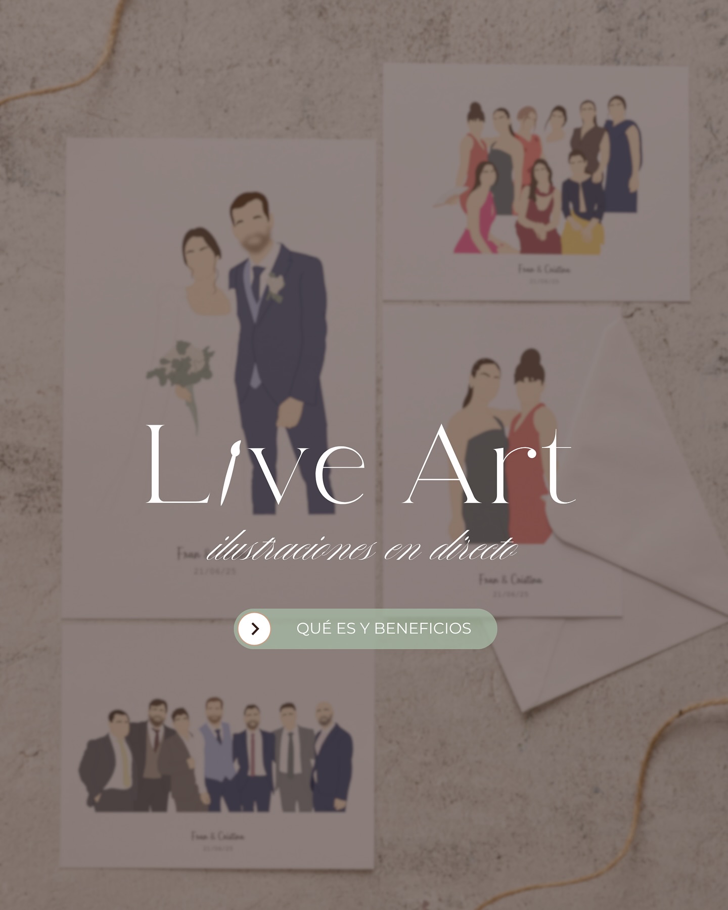 🎨 ¿Qué es Live Art?
Ilustraciones digitales hechas en vivo durante tu evento. Arte exclusivo, personalizado y lleno de emoción.
✨ Beneficios:
• Regalo único para cada invitado
• Entretenimiento artístico y exclusivo
• Ilustraciones seguras en un enlace
• Posibilidad de pedir copias o añadir personas
• Servicio post evento disponible
¡Una experiencia creativa que tus invitados nunca olvidarán!
#LiveArtEnEventos #RegalosPersonalizados #IlustraciónEnVivo #EventosOriginales #RecuerdosConArte