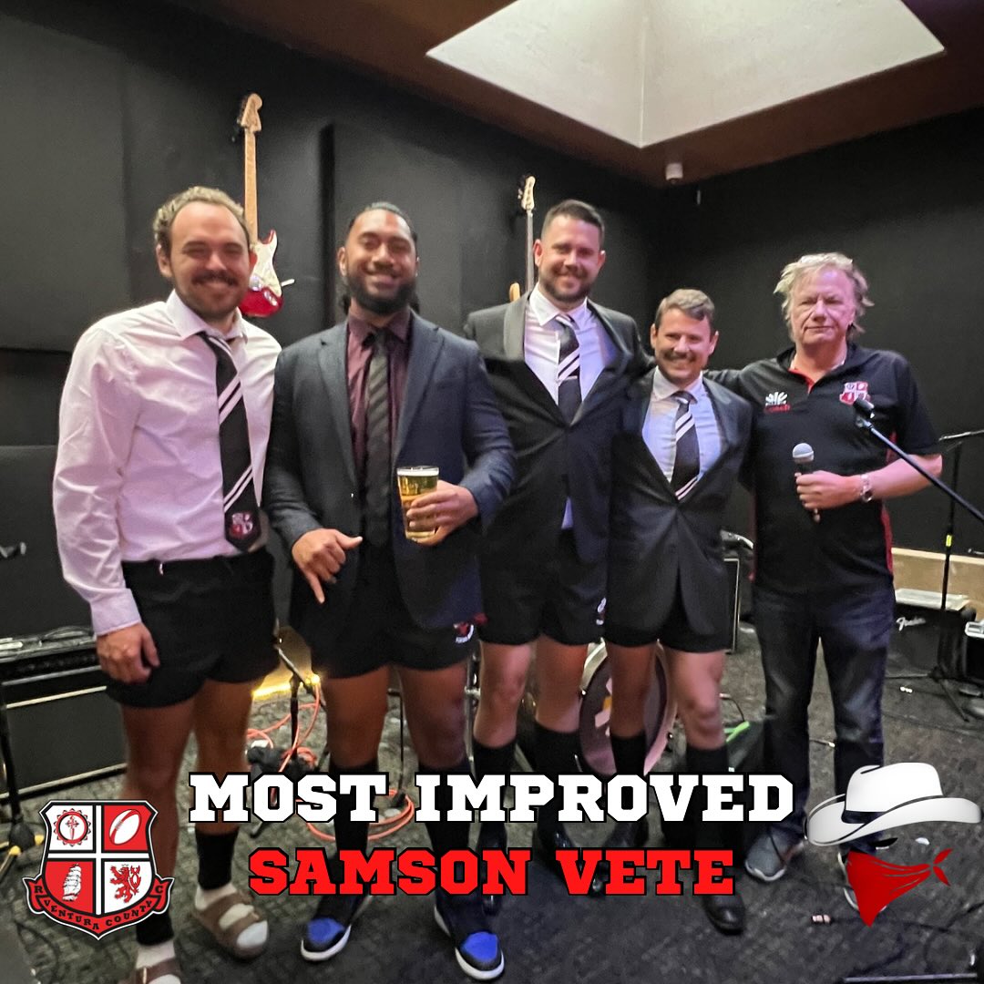🏆 Most Improved Award 2025 🏉
Huge congratulations to Samson Vete on taking home this year’s Most Improved Award!
Samson came to the club with just a bit of rugby experience—but week after week, his game leveled up. His confidence grew, his impact exploded, and by season’s end, he was a true difference-maker on the field. 💥
He also runs like a freight train. 🚂💨
And after a full season of campaigning... we finally convinced him that rugby > volleyball. 😎
Amazing work this year, Samson—your growth was unreal! 👏