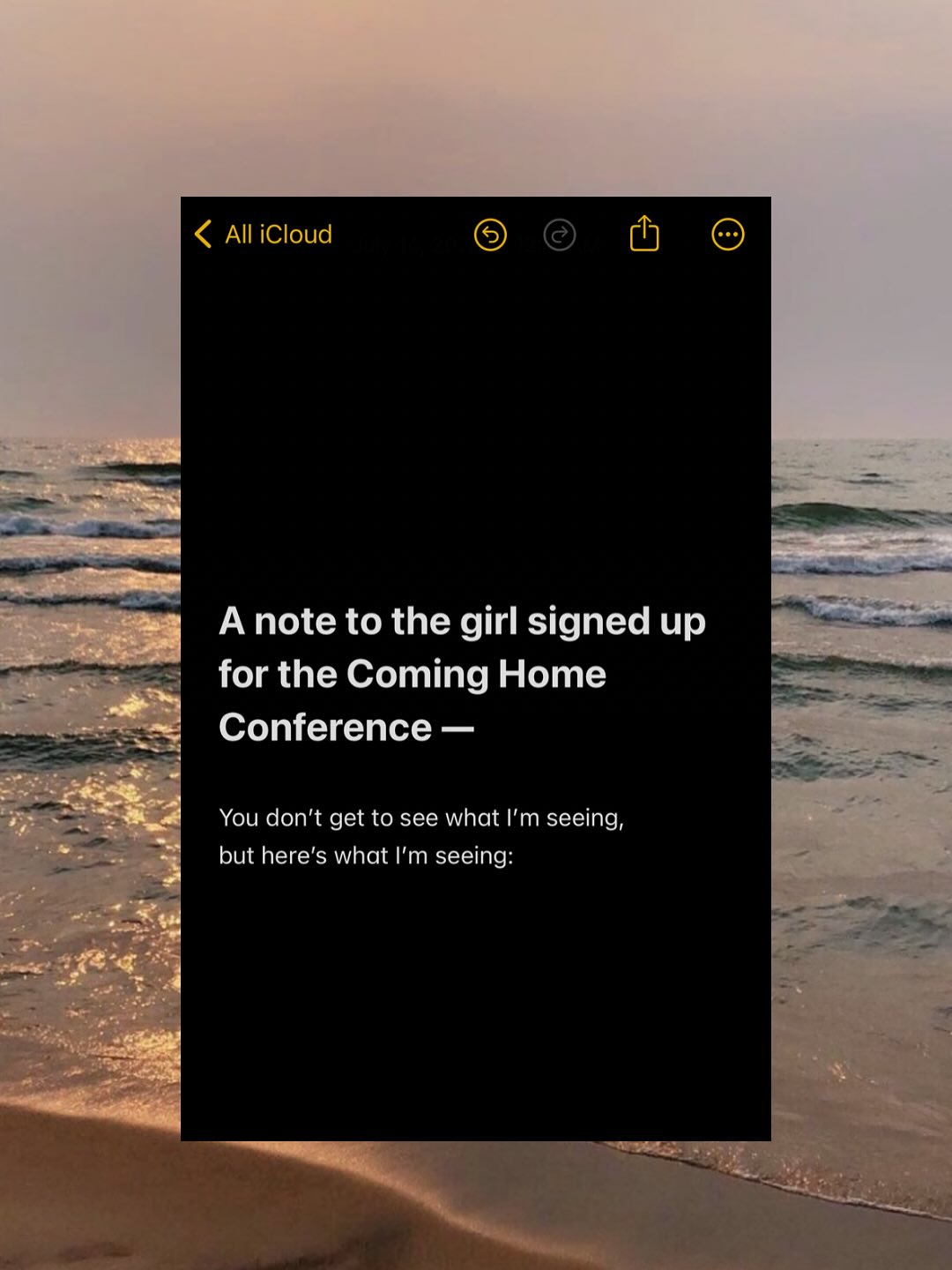 A note from Kiley 7.14.25
——
#homeconference #home #cominghome2025 #homeconference #comehome #prayer #faith #girls #conference #petoskey #petoskeyarea #harborsprings #michigan