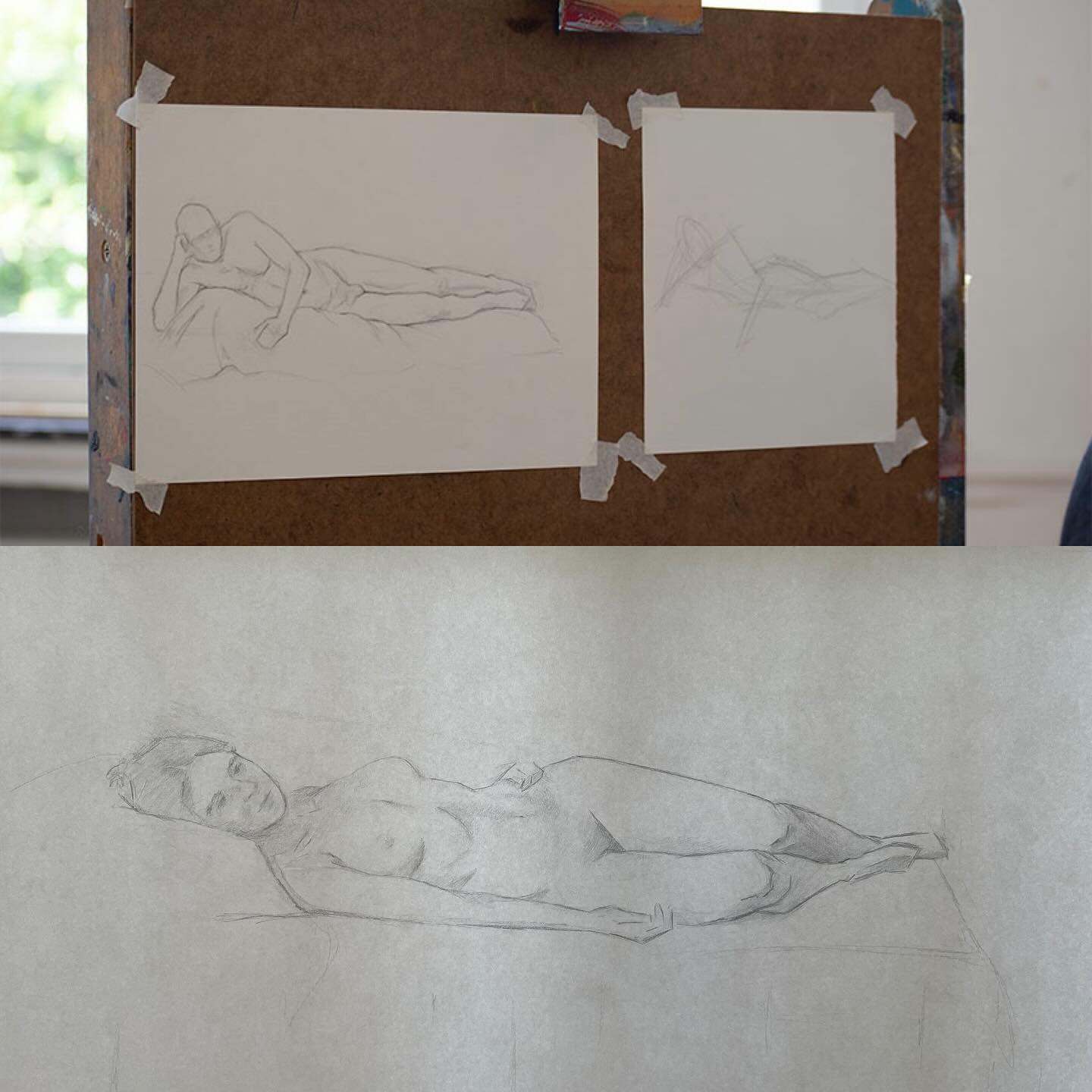 We recently concluded the drawing year with a final series of model drawing classes. Students now had time to draw the model and apply the theories they had learned over the past year. It was a fantastic group to work with.
Are you curious about what you can accomplish in a year of model drawing? There are still a few spots available in the year-long program that starts in September. Check the link n bio.