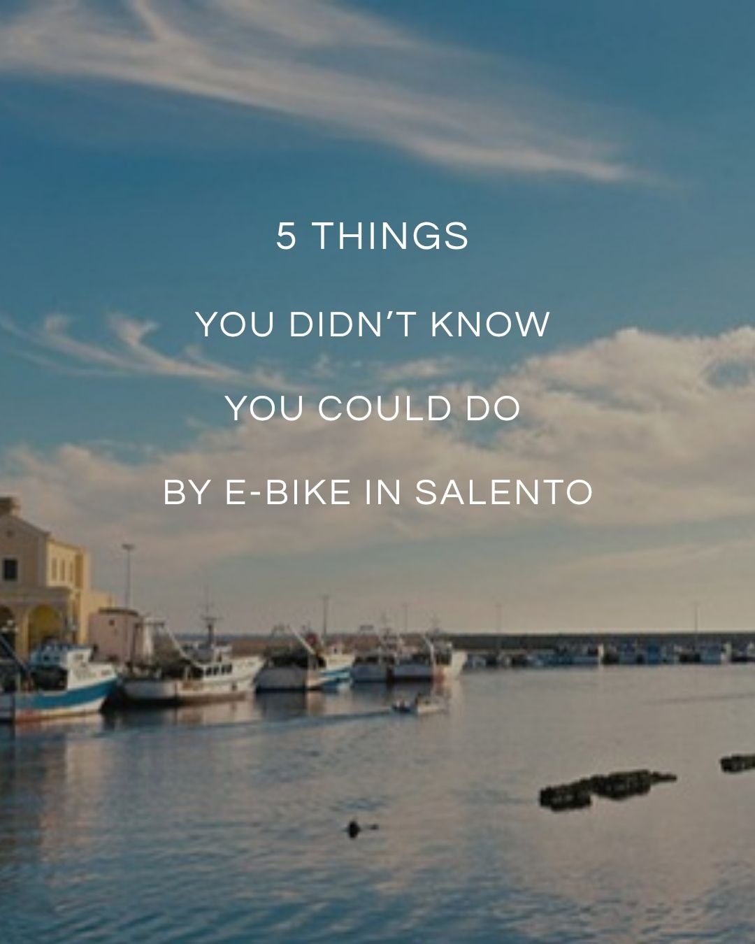 5 Things You Didn’t Know You Could Do by E-Bike in Salento
You thought e-bikes were just about getting from A to B?
Think again. In Salento, they open doors to places cars can't reach and tourists rarely find.
Here’s what’s waiting along the trail:
🌿 Visit a 15th-century underground olive oil mill
Hidden beneath a quiet Griko village, this ancient mill carved in stone tells stories of another time — and you arrive by bike, not bus.
🌊 Swim in a secret cove — no roads, just trails
The most beautiful beaches aren’t on maps. Reach them on two wheels, and dive where silence meets the sea.
🧺 Meet artisans in hidden villages
Cycle into towns where life still follows the rhythm of craft. Watch, learn, connect — no storefronts, just open doors.
🍷 Taste wine where it’s made, not bottled
Leave the road behind and sip local wine poured by the hands that made it — sun, soil and soul in every glass.
🏛 Feel the wind through Baroque arches — yes, by bike
Ride through history itself — past columns, facades and sun-warmed stone. Every turn reveals a masterpiece.
📍 Book your multi-day escape and discover a Salento that stays with you. Check our website for more info.
#pugliabiketour #pugliabikeexperience pugliabikeexperience #leccebiketour #pugliabikerental #cyclinginpuglia #publiabiketours #hikingpuglia #luxurytravelitaly #leccebikerental #slowtravelpuglia #pugliahikingtour #pugliabiketour #pugliaadventures