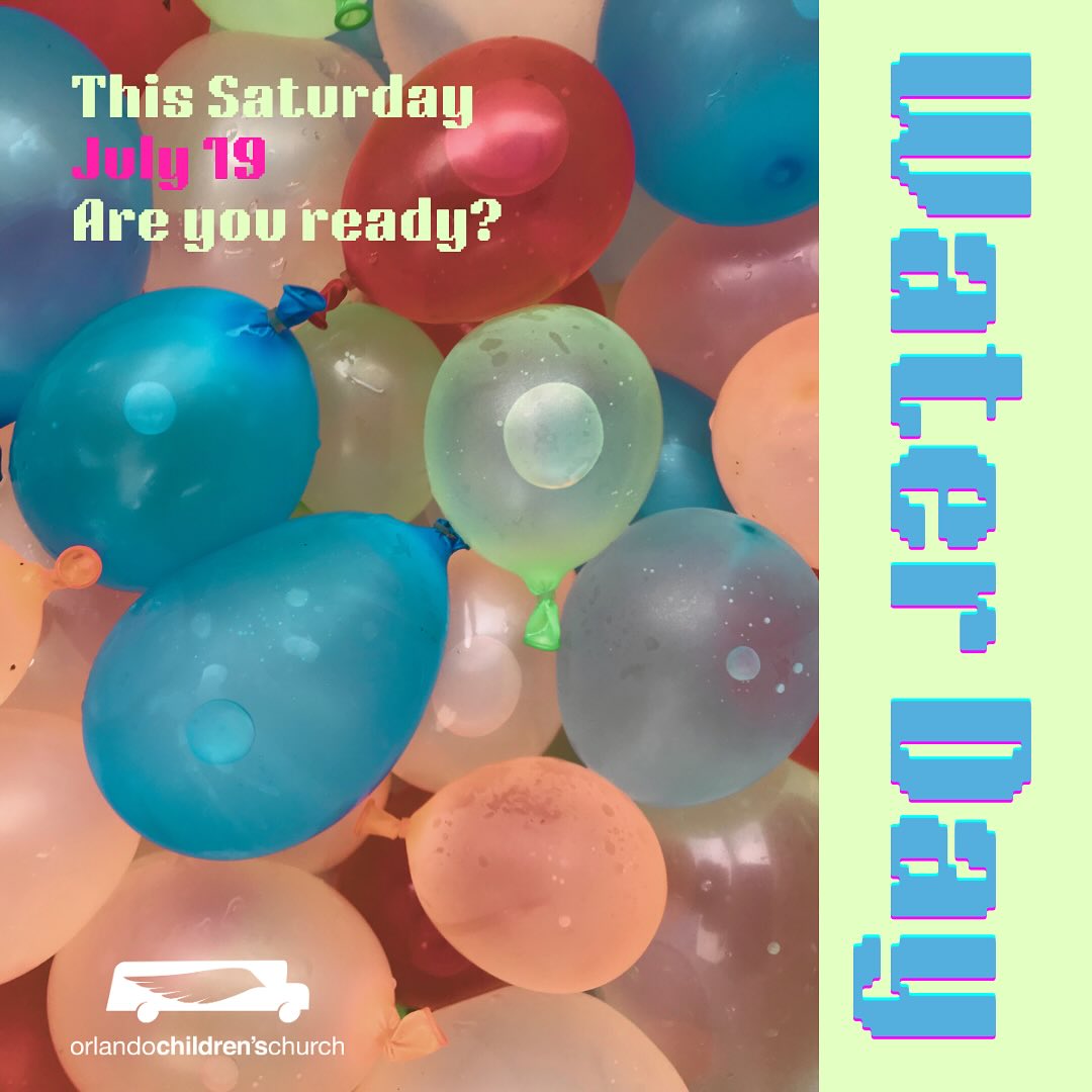 This Saturday is water day at OCC!! Kids and volunteers should wear clothes that are OK to get wet, and bring dry clothes to change into if you’d like. We’ll be outdoors all morning with a bounce slide and water games! See you then!
Pickup and drop-off times are the same as usual.