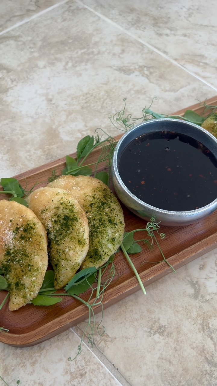 Fun tip: Arepas are (effortlessly) gluten free and you can stuff them with whatever you want. We put snow crab in ours and served them with Korean chili jam.
Availability for the next couple months is limited, but don’t let it scare you. Reach out anyway and let’s see how it shakes out.
Another fun tip: This is going to sound wild, but you should schedule your holiday party, like, now…