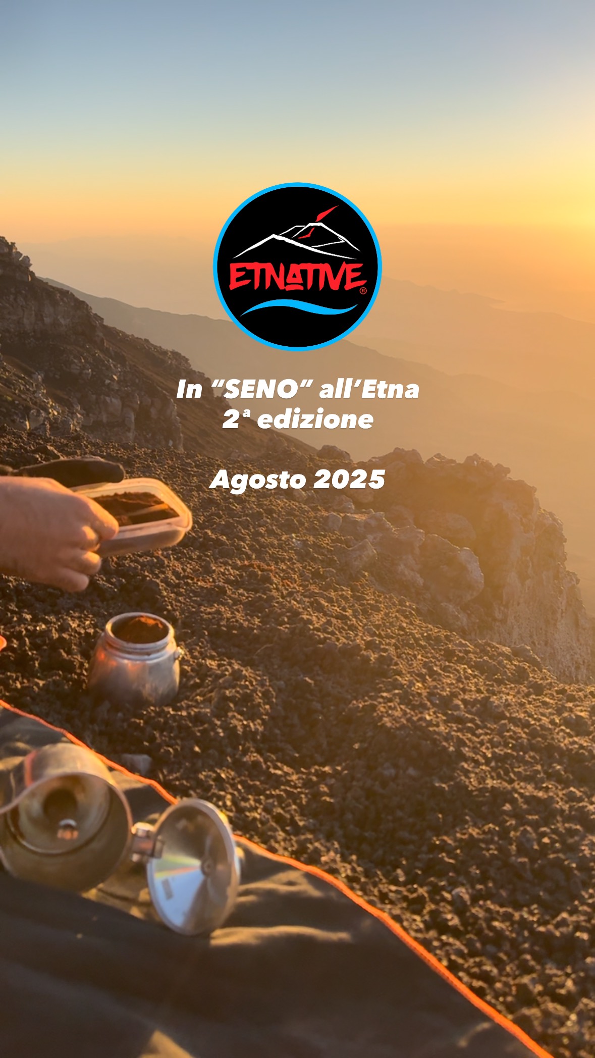 #Etnative • In S.E.N.O. all’Etna 2ª edizione
Torna ad Agosto la rassegna di bivacchi @etnative intorno al vulcano più bello del Mondo (Sud,Est,Nord,Ovest) con escursione al tramonto, bivacco col sacco a pelo sotto la via Lattea e alba..
Eventi previsti nelle date
2-3 agosto, 9-10 agosto, 23-24 agosto e 30-31 agosto
👉 Per Saperne di più..
☎️ +393780861560 Fabrizio