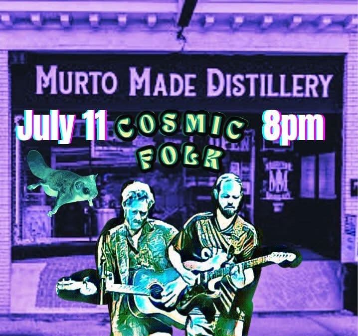 Come check out Cosmic Folk duo at Murto Made Distillery in Mooresville this Friday from 8pm-11pm! #livemusic #cosmicfolk #murtomadedistillery
