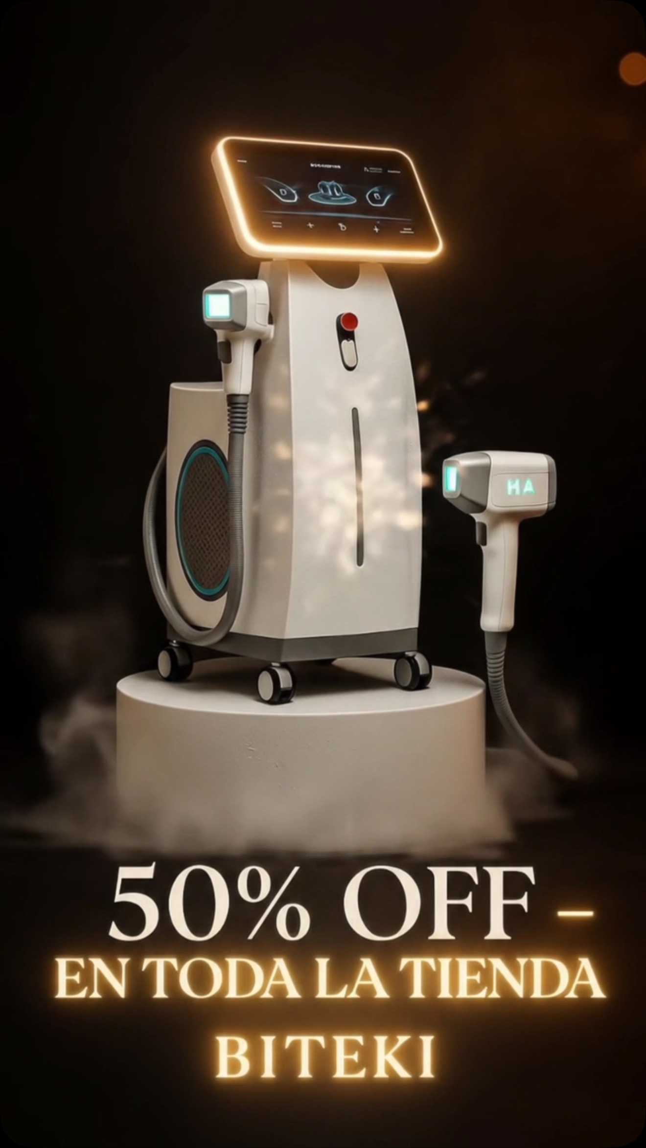🌟✨ ¡COMENZÓ EL SEMIANUAL MÁS PODEROSO DEL AÑO! ✨🌟
¡BITEKI te lo pone TODO al 50% OFF por tiempo limitado!
¿Soñaste con ese equipo estético que te abrirá puertas, elevará tu clínica y hará que todos te pregunten… “¿Dónde lo conseguiste?”?
Este es EL MOMENTO.
Porque todo está a MITAD DE PRECIO…
Sí, TODO. 😱
🚨 Pero corre… porque esto NO se repite.
El reloj avanza…
Y cuando el tiempo se acabe, también lo harán tus oportunidades.
🔥 Haz que tu cabina brille.
Que tus resultados hablen.
Y que tu competencia te envidie.
💬 ¡Reserva tu equipo ahora!
Envíanos un mensaje por WhatsApp y haz parte del cambio.
💙 Biteki. Equipos que cambian vidas.
#bitekisolutions #estética #spa #spaequipment #laser