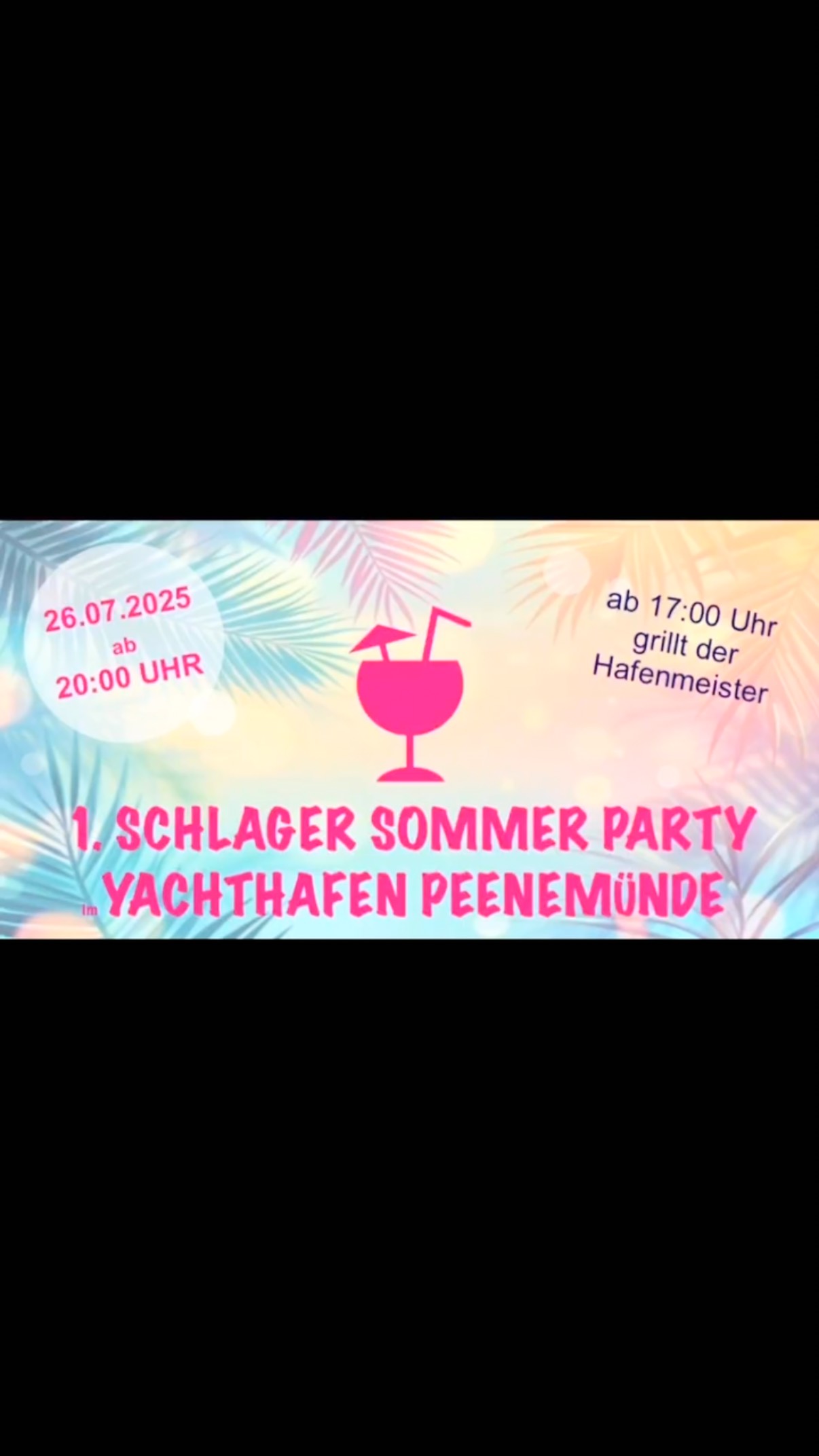 1. Schlager Sommerparty am 26.07. um 20 Uhr
Kostenfrei im @yachthafenpeenemuende
Und wir als @yachtservicepeenemuende unterstützen tatkräftig bei den Vorbereitungen!
Wir sehen uns 💃🕺
#schlager #schlagerparty #26.07.25 #party #peenemünde #yachthafenpeenemünde #usedom #partyaufusedom #eintrittfrei #kommtanzen