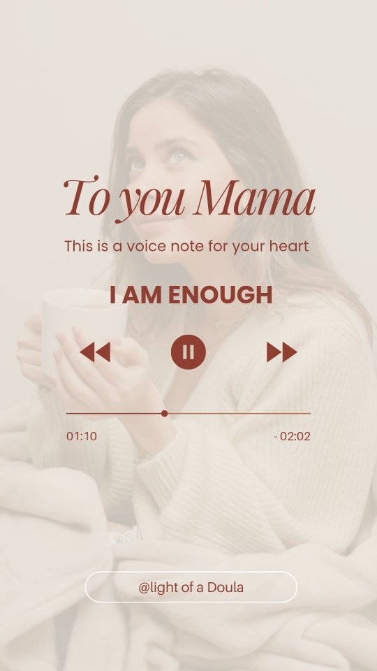 🌿 To every mama who needs to hear this today…
Save it. Share it. Whisper it to yourself on the hard days.
🤍 You’re doing your best. And that’s more than enough.
💌 Want more moments like this?
✨ A surprise coming soon :
Your free calming audio for postpartum. Stay posted 🧘🏼♀️
✅ If this spoke to you, send it to another mama who needs sweet words in her heart. 💛
#matrescence #postpartumsupport #youarenotalone #bristolmum #bathmum #postpartumdoula #postpartummatters #postnatalwellbeing #BristolDoula