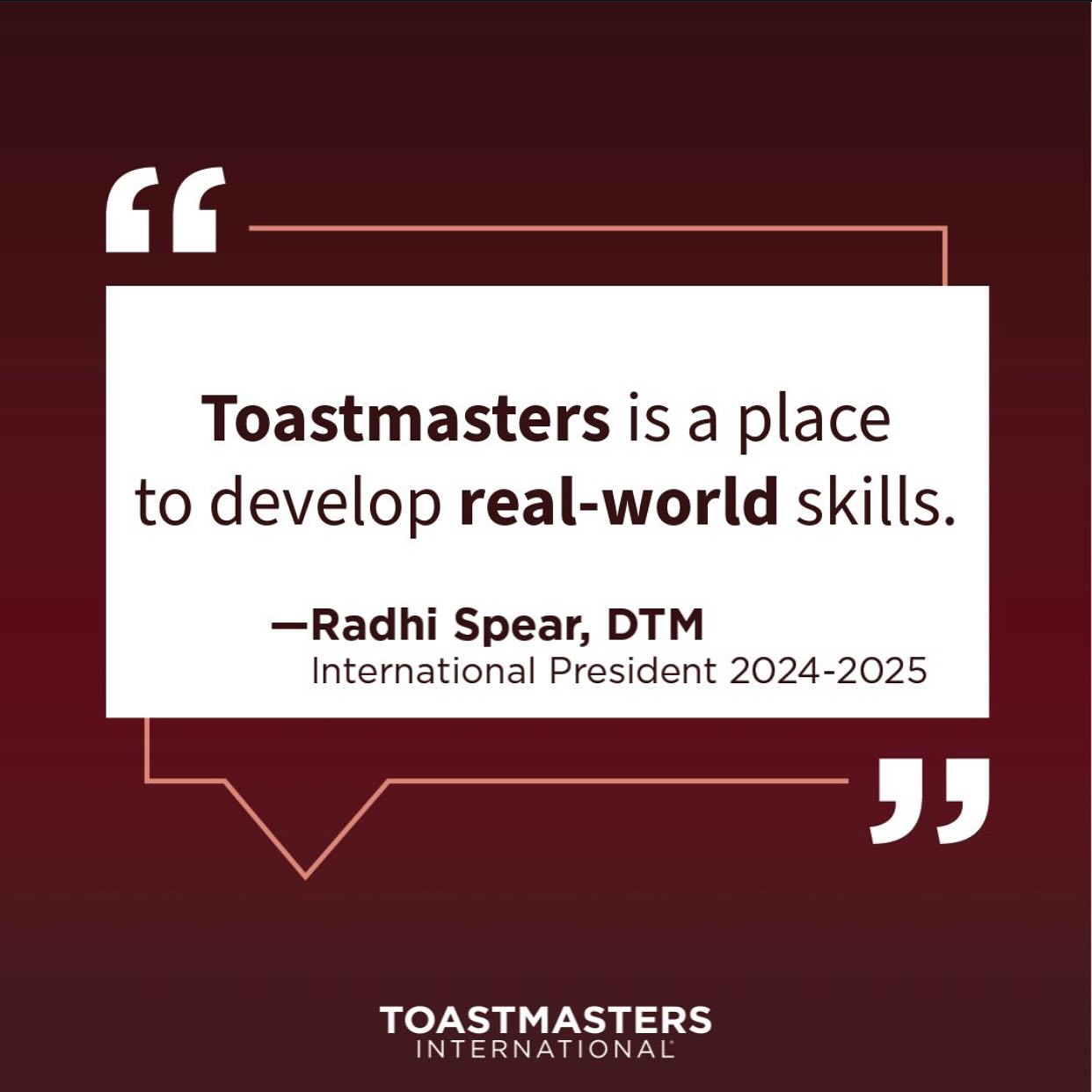 ✨ Toastmasters checks all the boxes ✅✨