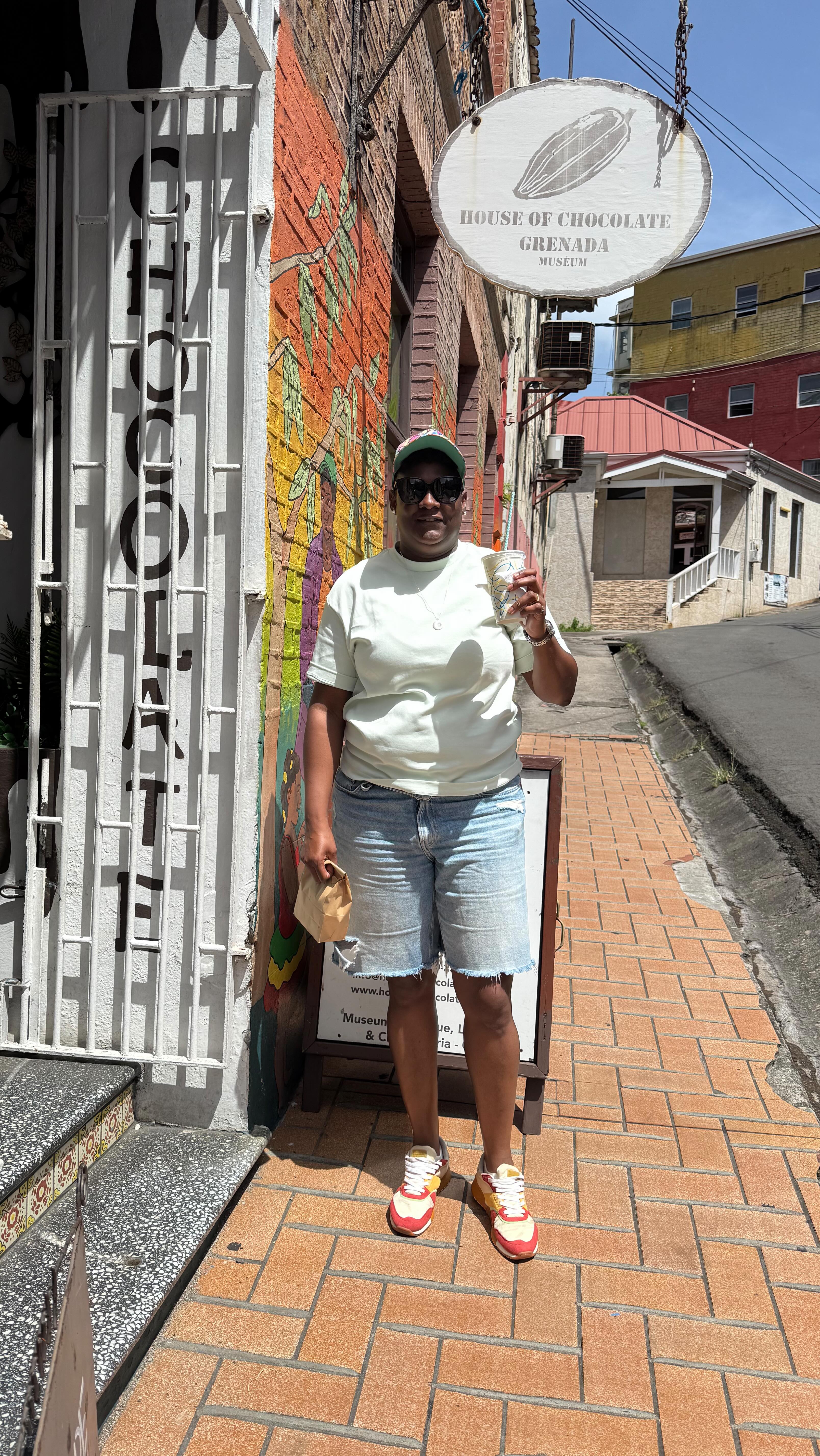 My trip to Grenada was an unforgettable island adventure, made even more special thanks to Grenada Tourism Authority (GTA) @puregrenada for the complimentary tour of the stunning Spice Isle.
I visited the local chocolate factory, tasted the rich flavors of handcrafted cocoa, and indulged in authentic oil down at Good Food Restaurant.
A highlight was learning how rum is traditionally made from sugar cane at the historic River Antoine Estate Rum Distillery. After 20 years, I got to enjoy fresh sugar cane again—sweet nostalgia!
I fed the playful Mona monkeys at Grand Etang, danced joyfully by the lake, and hugged a beautiful rainbow eucalyptus tree. I even cooled off with a refreshing dip in the serene Mt. Carmel Waterfall. Grenada truly fed my soul.
This isn’t a one and done. I’m going back soon soon.