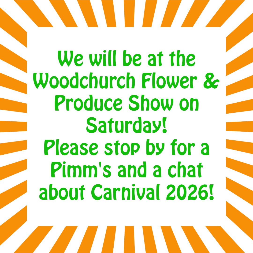 Looking forward to chatting to you about all things Carnival on Saturday between 12-4pm at the @woodchurchinbloom Flower & Produce Show!