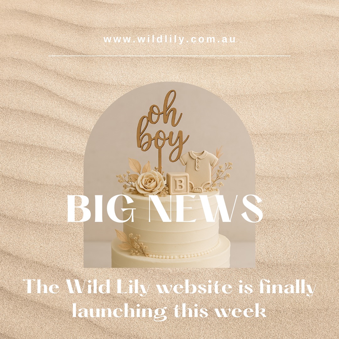 I started Wild Lily back in 2021 with a hope and a hunch. That handmade things still matter. That little details make memories. That this could be something.
And now, here we are.
The website goes live this week.
I hope you’ll be there when it does ✨
You’ve seen us at weddings, birthdays, baby showers, engagements, hens weekends, christenings and markets too!
It has taken some years, there’s been many late nights, endless ideas, a few setbacks, lots of learning, and a whole lotta stubborn love.. but we’re finally going live, baby!
Cake toppers, name signs, baby keepsakes, celebration signs, gift boxes — all of it, all in one place.
wildlily.com.au
.
.
#wildlilycelebrationsigns #websitelaunch #laserengraving #handmadekeepsakes #customsigns #customgifts