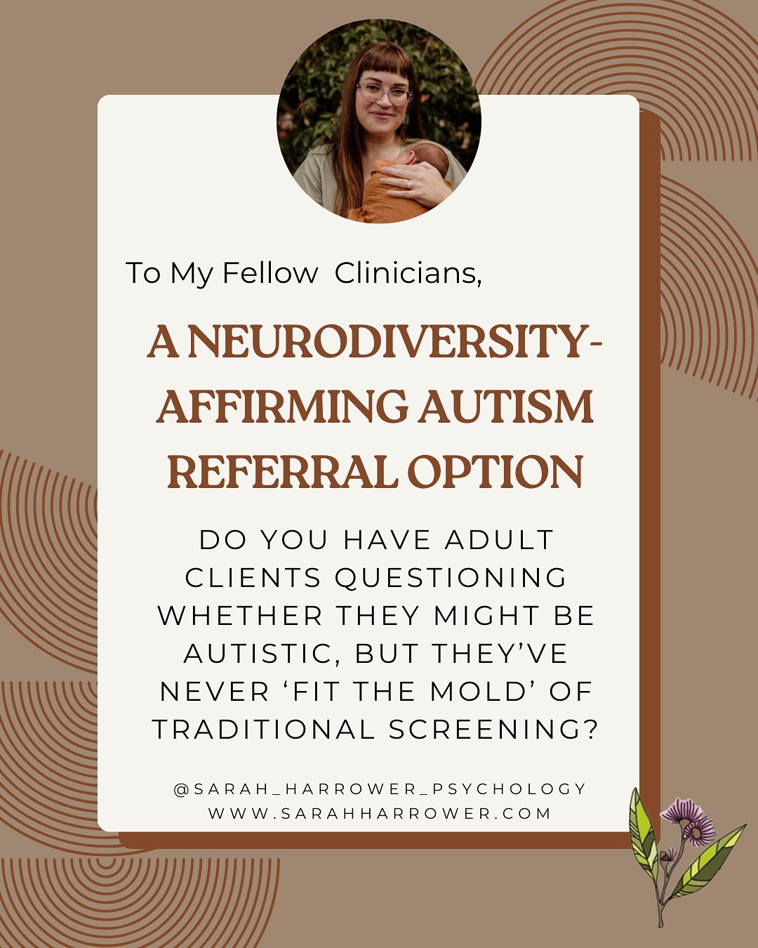 Many adults considering autism assessment have spent years feeling missed, misdiagnosed, or misunderstood. This is especially true for those who camouflage their autistic traits or whose distress has been interpreted only through a mental health lens. Traditional assessments often focus on childhood history and observable behaviours, leaving out the internal world and lived experience.
As an autistic+ psychologist with perinatal training, I offer therapeutic, neurodiversity-affirming assessments for adults across Australia. My work is person-centred, trauma-informed, and grounded in clinical experience and lived understanding. I also offer a one-off neurotype exploration consultation for people who are seeking clarity and support without pursuing formal diagnosis.
Referrers (such as other psychologists, GPs, and therapists) often contact me when their clients don’t feel like they “fit the mould” or when they’re looking for an affirming, thoughtful space to explore what neurodivergence might mean for them. I support adults across Australia via telehealth.
All referrals and enquiries must be made through my website.
#NeurodiversityAffirming #AdultAutismAssessment #AutisticPsychologist #PerinatalPsychologist #AustralianPsychologist #LateIdentifiedAutistic #NeurodivergentSupport #NeurotypeExploration #NeurodivergentTherapist #AutismInAdults #MentalHealthAndAutism #PregnancyAndAutism #ParentingWhileAutistic #NeurodivergentParenting #TraumaInformedTherapy #AutismAndBurnout #PsychologistWithLivedExperience #PerinatalMentalHealthSupport #AutismInWomen #PerthPsychologist