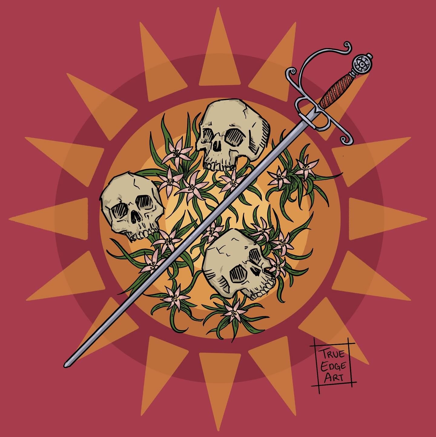 UPDATE: Finally some new artwork… and it’s just the start!
🖤⚔️🖤
As many of you know, society6 took down my shop (I wasn’t trendy enough - oh well!) and I haven’t managed my redbubble shop in a hot minute. I’m slowly chipping away at working on my new shop. Something I’m more in control of and can also sell some original pieces. So I’m trying to put together a whole new series of work for this - and updating some old favorites as well!
⚔️🖤⚔️
All of this is going slower than I was expecting because I’m spending my first summer as a full time (seasonal) park ranger! It’s been an adventure, exhausting, but also incredibly inspiring. I’m so glad to be helping protect the public lands I love so much, but it hasn’t left as much time for my shop planning as I was expecting. So it’s still happening… just slower!
🖤⚔️🖤
Thanks for hanging in there everyone!!! Keep on fighting!