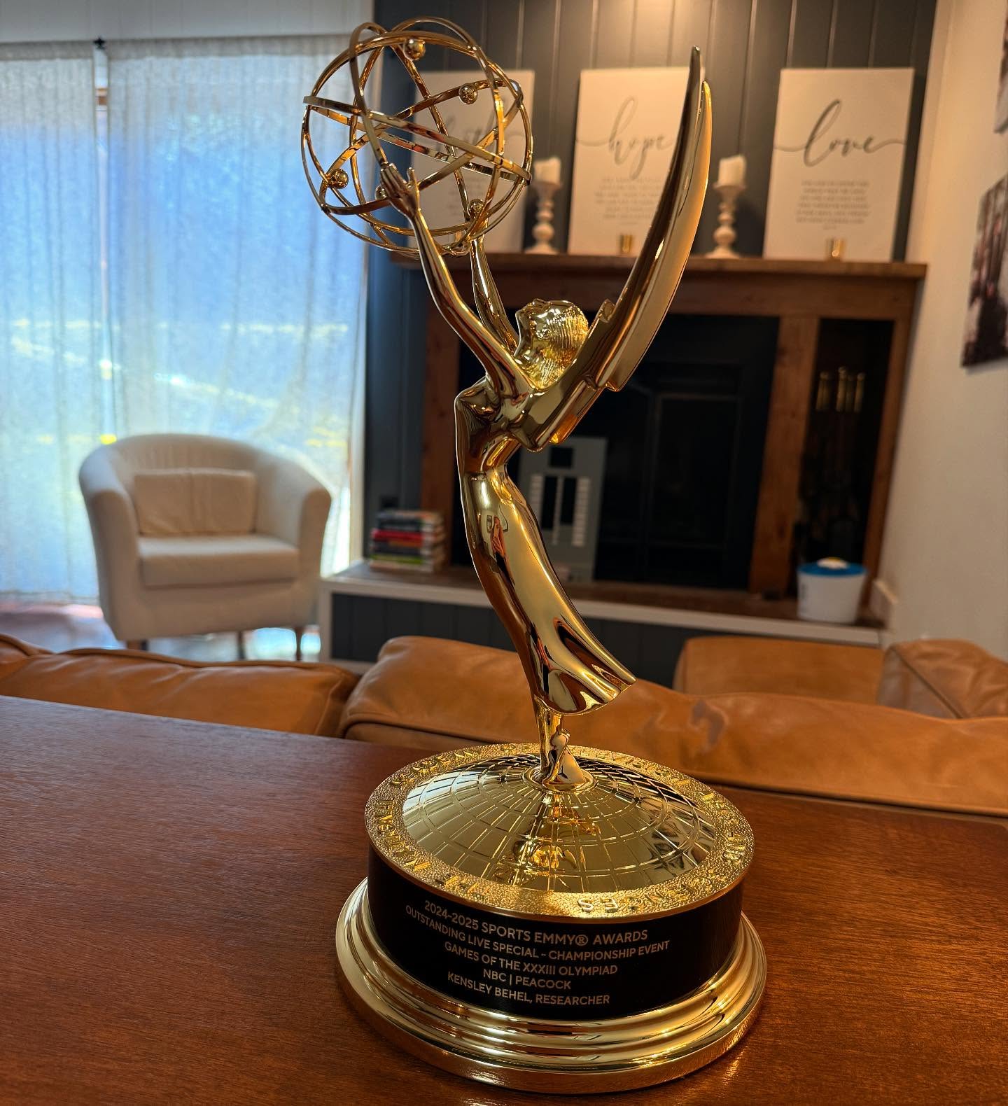 She’s Here!!!!
I’ll never get over the fact that my nerdy little heart won an Emmy because of gymnastics 😂
#gymnastics #emmyawards #sportsemmy