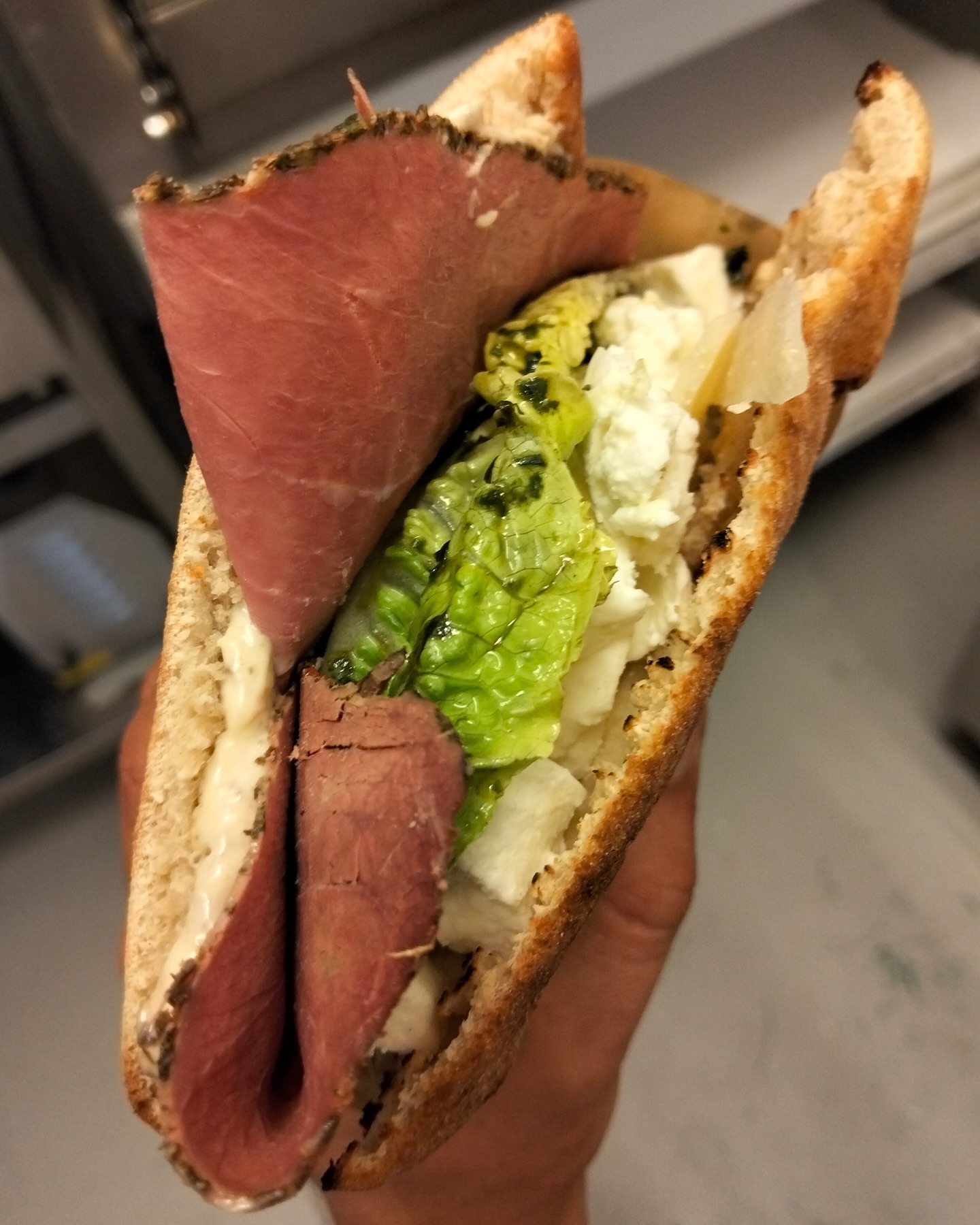 🔥 Meet the Pastrami Panino by Kaddour —
Halal Beef Pastrami from Kaddour, Creamy DOP Buffalo Mozzarella, Crisp Lettuce, and Rich Truffle Mayo, all stacked between Perfection 🍞 
Crafted with care. Tasted with passion.
Ready to fall in love at first bite ? 🖤🥪
#PastramiByKaddour #HalalGourmet #TruffleLovers #BuffaloMozzarella #PaninoPerfection #HalalFoodie #FoodieFinds #SandwichGoals #GourmetPanini #HalalPastrami #TruffleMayo #FoodieApproved #EatWithStyle #LunchGoals #ArtisanSandwich #KaddourQuality #HalalEats #FlavorExplosion #ChefsChoice #PaninoLovers