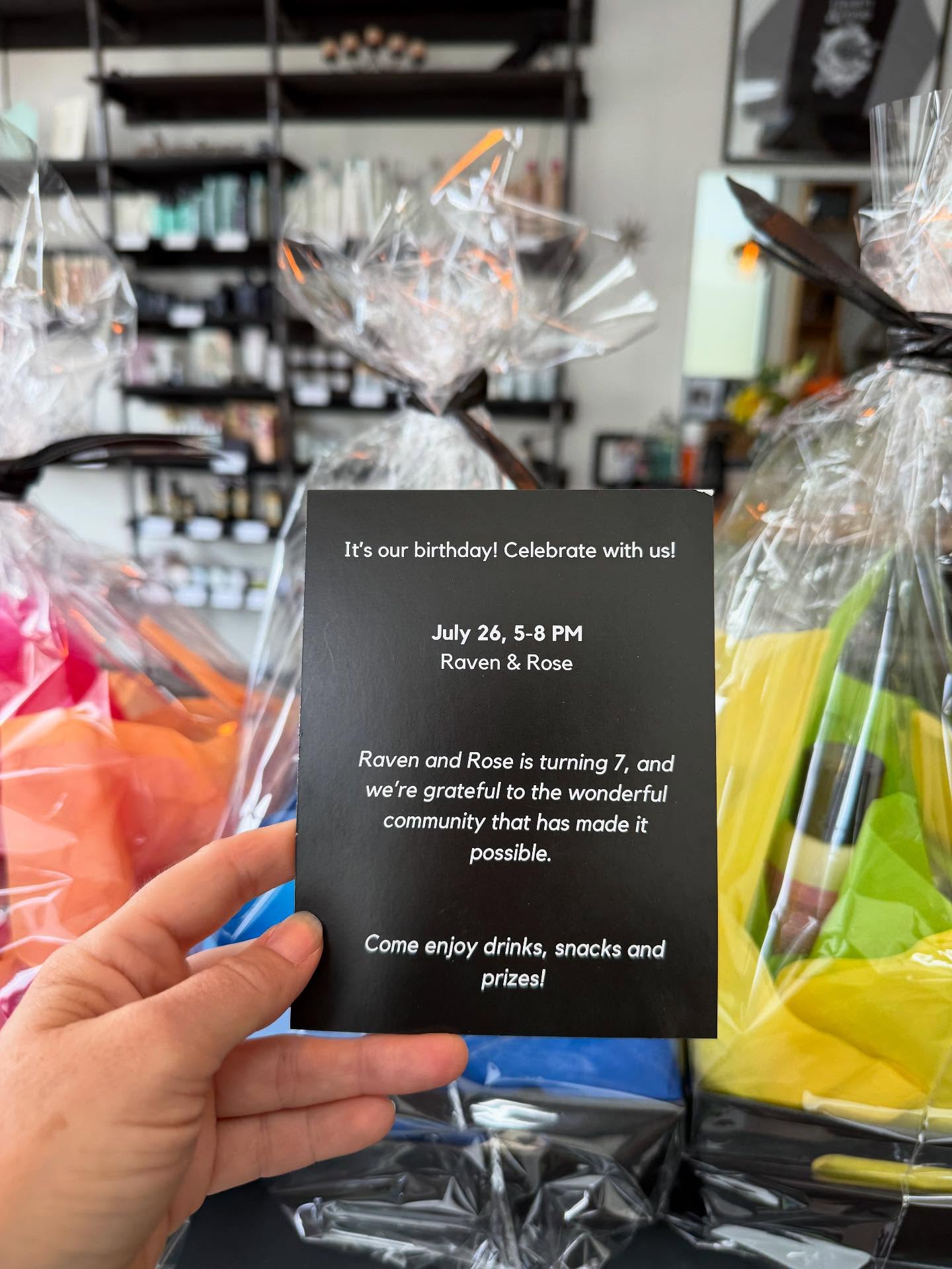 It’s our birthday, and we’re celebrating you!!! Come to the party this Saturday, 5-8pm. We’ll have prizes, snacks and adult beverages to say thank you for 7 years! Yes, it’s kid appropriate. 🎉💕✨ See you here?!?