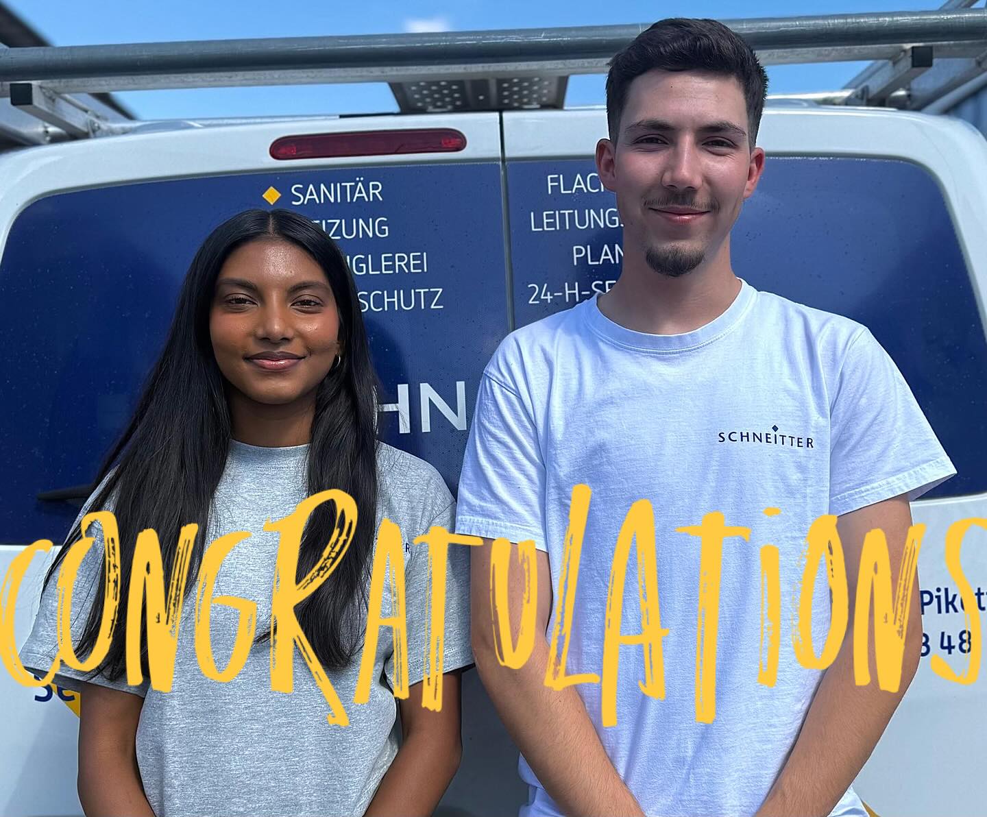 WELL DONE, YOU DID IT GREAT !🎓🎉
🤍liche Gratulation an Ruth und Lukas zur bestandenen Lehrabschlussprüfung!😎💪
Ruth, Kauffrau EFZ 💻 ✏
«Dein Engagement war top und wir sind froh, dich weiterhin an Bord zu haben.»
Lukas, Sanitärinstallateur EFZ🚰💧
«Danke für deinen Einsatz – du hast nicht nur Wasserleitungen verlegt, sondern auch immer für gute Stimmung gesorgt. Deine positive Art war ansteckend!»
WE’RE PROUD OF YOU!