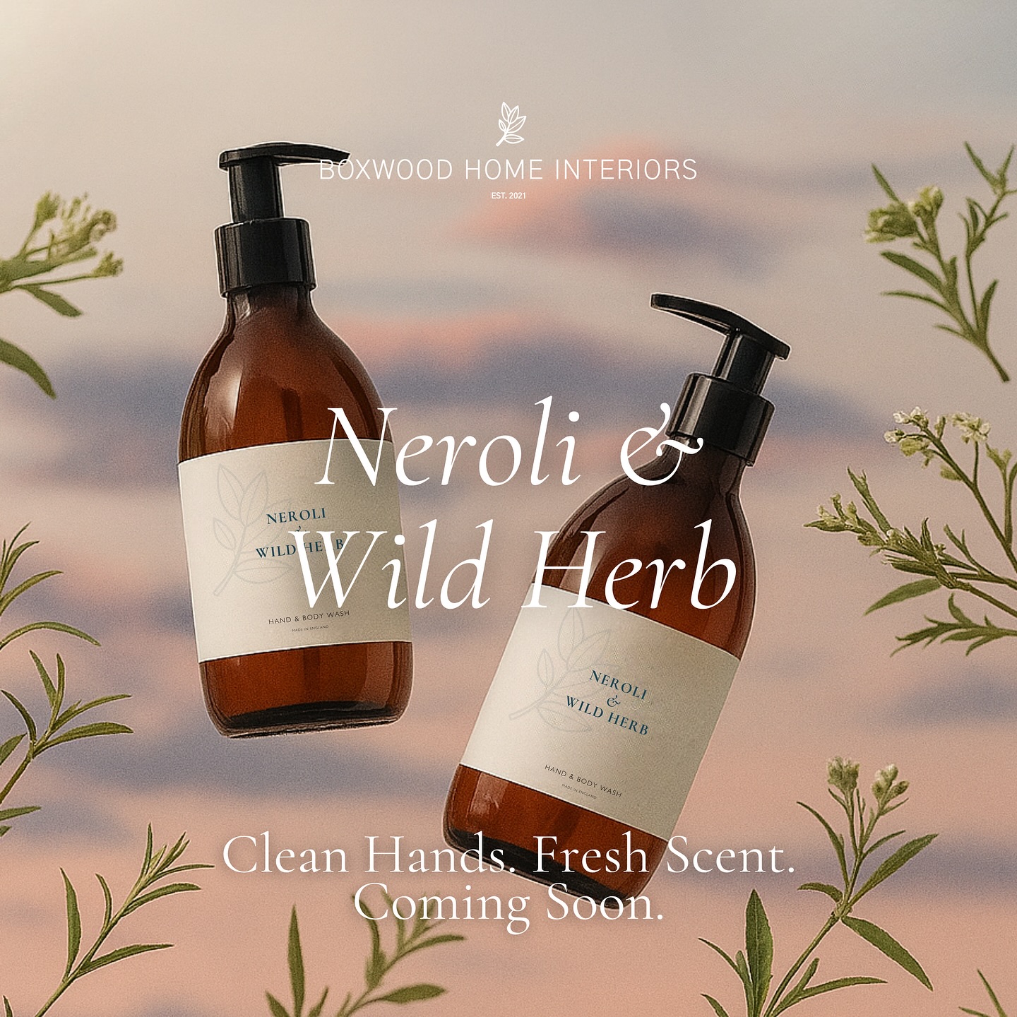 We are so excited to share something we’ve been working on for a while… introducing our brand new Hand Wash & Lotion collection launching this Saturday 19th July at 10am.
Two beautiful scents to choose from:
🌿 Neroli & Wild Herb – fresh, green and gently floral
🍎 Wild Pomegranate & Cedarwood – fruity, warming and rich
Carefully blended and beautifully bottled in our signature amber glass, these are designed to elevate the everyday.
Clean hands. Fresh scent. Naturally Boxwood.
Which would you choose?
#BoxwoodHomeInteriors #HandWash #HomeStyle #NeroliAndWildHerb #PomegranateAndCedarwood #InteriorsInspo #HomeFragrance #BathroomStyle #KitchenGoals #InteriorLovers #ModernRustic #HomeScent #NaturalHome #GlassBottleAesthetic #HandWashLovers #IndependentHomeBrand #UKInteriors #SustainableLiving #SmallBusinessUK #LuxuryHandWash #ComingSoon #newlaunch #essentialoilhandwash