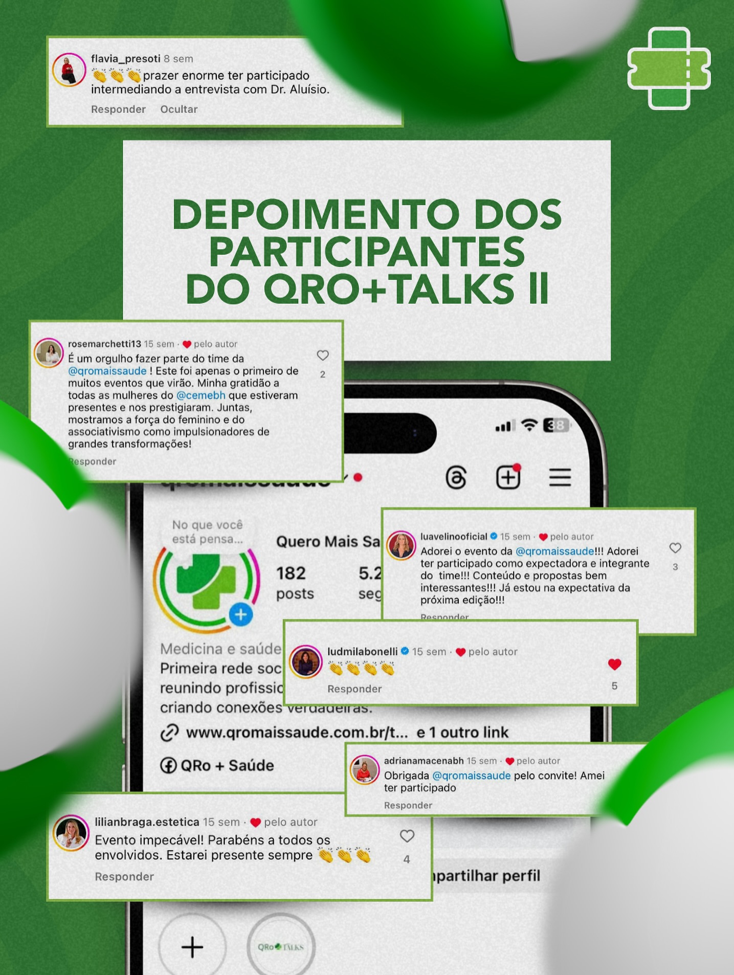 A 2ª edição do QRo+Talks foi marcada por momentos inesquecíveis e quem participou não vê a hora de voltar!
Se você ainda não participou, essa é a sua chance!
📅 19 de agosto de 2025
📍 Automóvel Clube de MG
🕘 Das 09h às 16h
Garanta seu lugar nessa nova edição que promete ainda mais conteúdo, conexão e propósito.
Ingressos disponíveis em breve pelo app QRo+Saúde!
📲 Clique no link da BIO para saber mais.
.
.
.
.
.
.
\#Qro+Saúde #Aplicativo #Medicina #Saúde #RedeSocial #Enfermagem #ÁreaDaSaúde #InovaçãoEmSaúde #QRoTalksTerceiraEdição