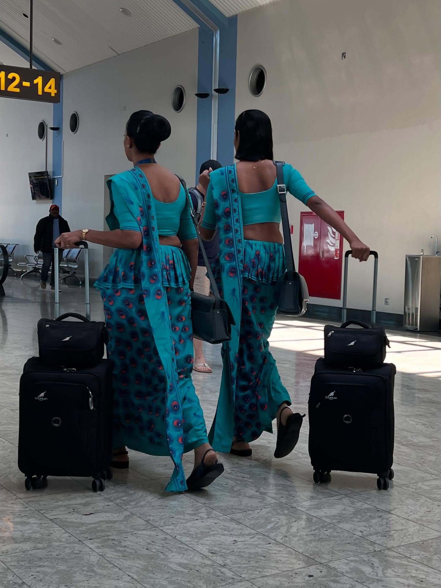 At Bandaranaike International Airport, I love the vibrant turquoise uniforms of the SriLankan Airlines cabin crew and glowing saffron robes worn by Buddhist monks. This wonderful country is full of colour.
#srilankatravel #srilankatourism #srilankanairlines #travelwriter #traveljournalist #coloursofsrilanka #bandaranaikeinternationalairport #bandaranaike #srilankacolours