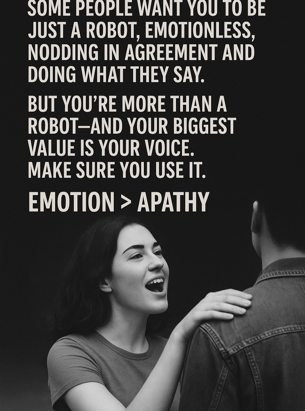 🌟 Find out more about how your voice and emotions shape your journey in my book PLACED—take the leap today. Check out my book in Bio
📚 #PLACED #EmotionOverApathy #SelfExpression #PersonalGrowth #Motivation #SpeakUp #Authenticity #BeYourself