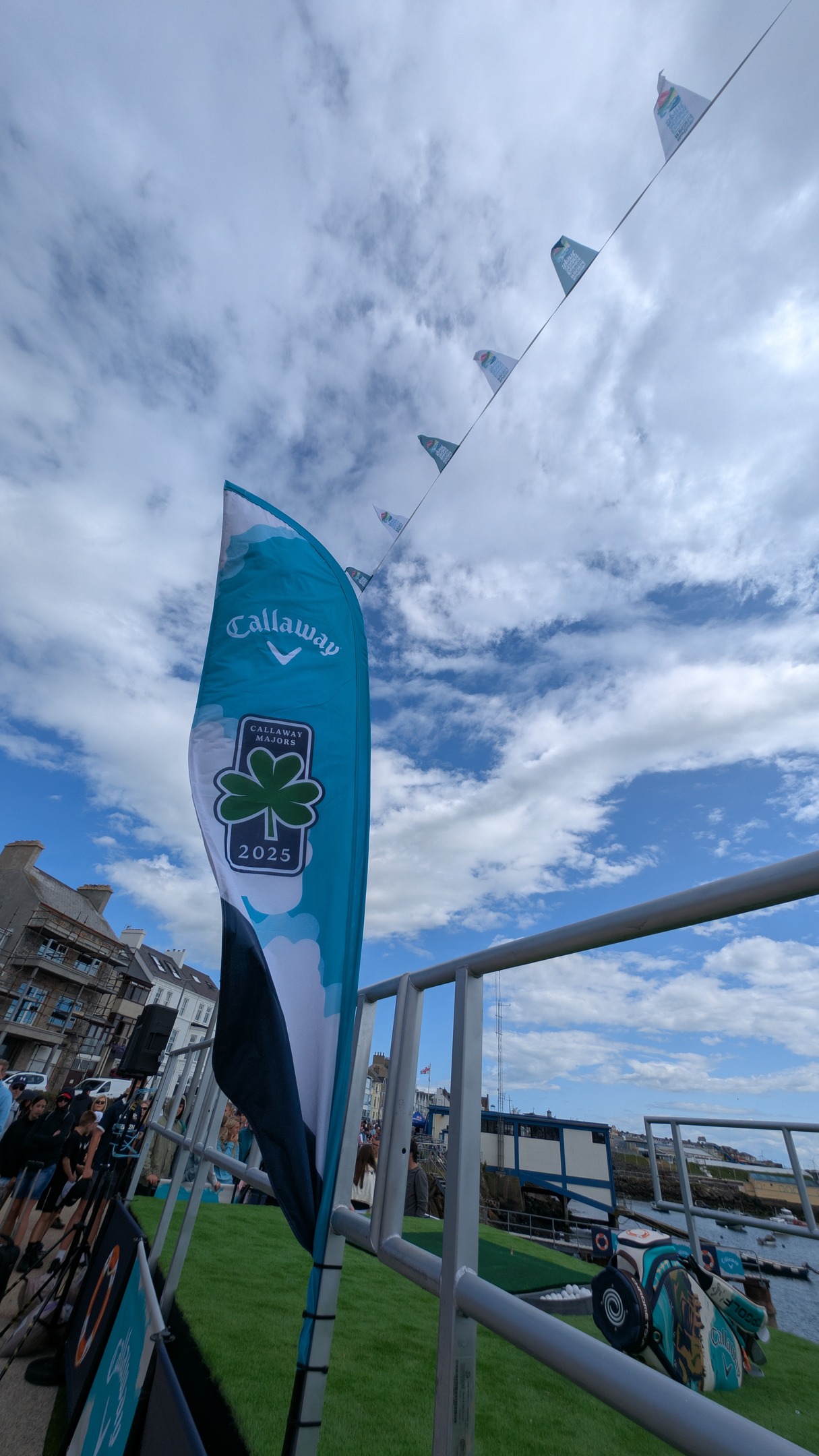 #TheOpen week continues ⛳ where we worked with Callaway Golf to deliver a standout floating green activation at Portrush Harbour for Callaway ambassadors to take on 💪
The activation was themed around the renowned scenery of Royal Portrush Golf Club using biodegradable fish food balls for players to hit to uphold our environmental responsibility whilst supporting aquatic life🐟
#enviornmentalresponsibility #callaway #golf #activation #golfsponsor #brandambassadors #royalportrush #northernireland #portrush #golfevent #majorsportingevent #prevent #brandmarketing #sustainability #biodegradable