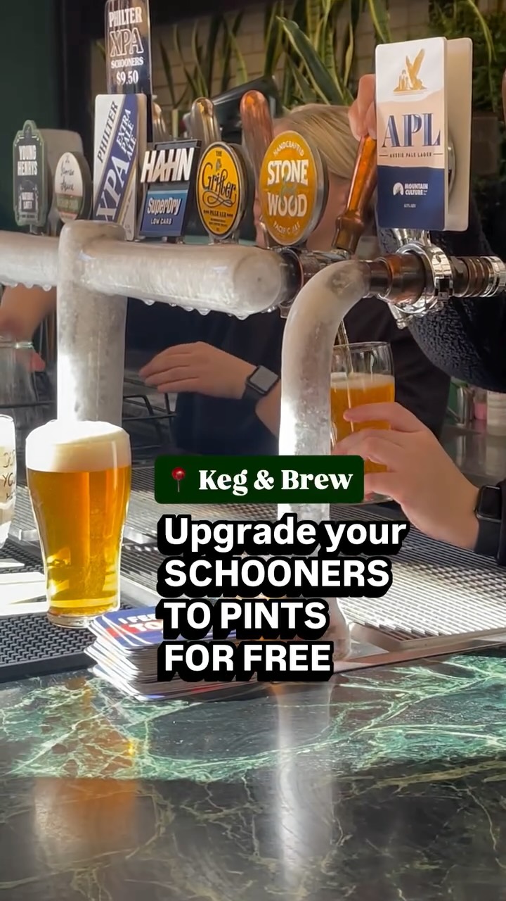Score big every game 🏈 Pints for schooner prices at The Keg during ALL AFL & NRL GAMES.
Upgrade your Stone & Wood or Hahn Superdry ON US 🍻
#sydneypubs #kegandbrew #surryhills #lionsgameday
