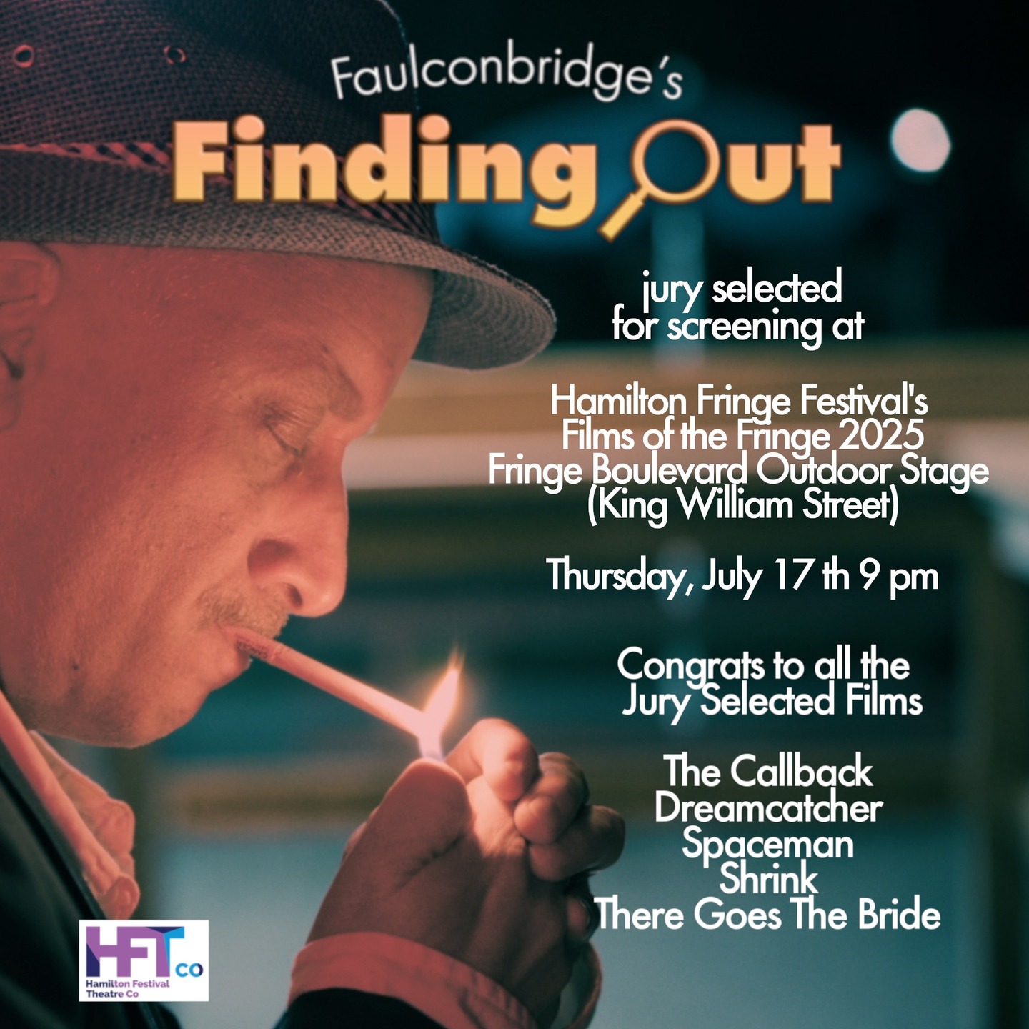 Faulconbridge's Finding Out has 2 of its episodes shortlisted for #Films of the #Fringe 2025. There will be a screening of the shortlisted short films and the announcement of the winner this Thursday July 17.. Looking forward to seeing all the films. Thanks to @patcoppolino and @fibetv1 for making this with me and @hamfringehftco for supporting film artists. The entire series can exclusively be found on Fibe. #comedy #fringefestivals #shorts #shortvideos #satire #absurd