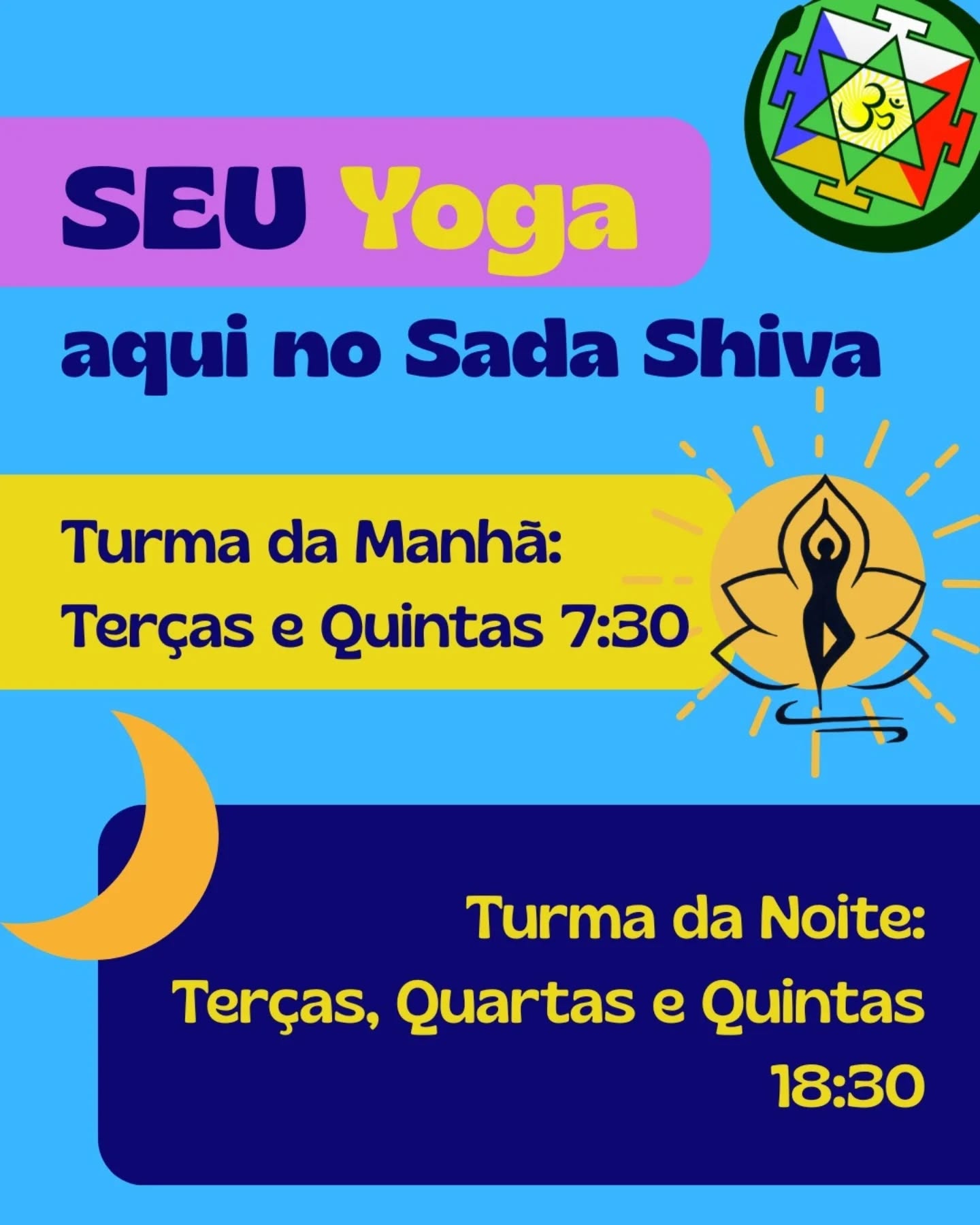 Comece o dia com Yoga e Transforme Sua Manhã! ☀️
Que tal trazer mais tranquilidade, foco e energia para suas manhãs? Praticar yoga ao acordar é um presente que você se dá, e os benefícios são inúmeros:
* Mais Energia e Disposição: Sabe aquela preguiça matinal! A yoga estimula a circulação e oxigena o corpo, te deixando pronto para o dia.
* Mente Clara e Focada: As posturas e a respiração consciente acalmam a mente, ajudando a reduzir o estresse e a ansiedade, e preparando você para os desafios do dia com mais clareza.
* Corpo Desperto e Flexível: Alongar-se suavemente pela manhã solta as tensões acumuladas durante o sono e aumenta a flexibilidade, preparando seus músculos para as atividades diárias.
* Melhora do Humor: Começar o dia com uma prática que te conecta consigo mesmo eleva o espírito e promove uma sensação de bem-estar que pode durar o dia todo.
🕉️ Experimente incorporar alguns minutos de yoga na sua rotina matinal e sinta a diferença! Seu corpo e sua mente agradecerão. 🙏
🌸 Aqui no SADA SHIVA vc tem a liberdade de fluir pelas turmas nos dias e horários que forem melhores pra você!!
Manhãs: Terças e Quintas 7:30
Noite: Terças, Quartas e Quintas 18:30
#YogaPelaManhã #ManhãZen #BemEstar #RotinaSaudável #ComeceBemODia
