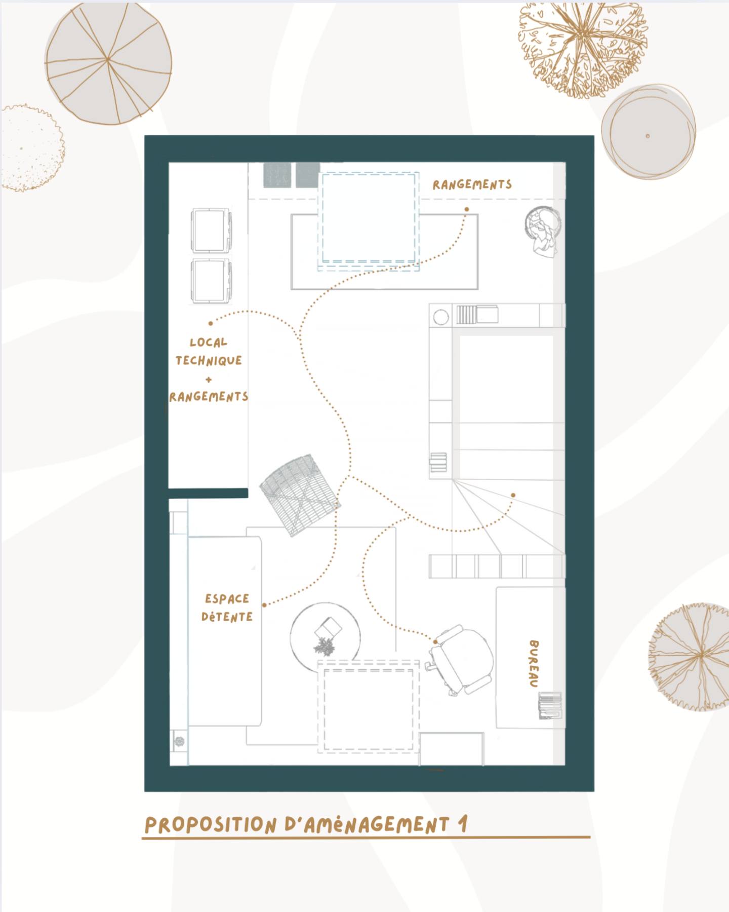 Après avoir repensé le rez-de-chaussée, mes clients m'ont à nouveau fait confiance pour aménager leurs combles.
Pour ce projet, j’ai imaginé deux propositions afin de les aider à se projeter : voici la première !
L'objectif : un espace hybride, à la fois bureau, coin détente et chambre d’amis.
Pour y répondre, j'ai d’abord ouvert l'espace en supprimant les cloisons autour de l'escalier afin de gagner en fluidité et en luminosité.
Deux fenêtres de toit ont ensuite été intégrées pour maximiser l'apport de lumière naturelle.
Chaque mur a été exploité avec des rangements sur mesure, pour un espace à la fois fonctionnel et épuré.
📍 Projet à Haarlem – Pays-Bas
Vous avez une pièce à repenser ? Parlons-en 💬
Emeline
Décoratrice & architecte d’intérieur – Grand Est & à distance
📱 06.22.07.44.99
📩 emelinegeoerg@gmail.com
🖥️ studioarco.fr
#avantapres #beforeafter #avantapreshome #transformationmaison #renovationavantapres #amenagementcombles #renovationcombles #comblesamenages #optimisationespace #rangementssurmesure #decorationinterieure #architecteinterieur #decoratriceinterieure #homedesign #interiordesign #homerenovation #smallspacedesign #spacesaving
#haarlem #grandest #renovationmaison #projetmaison #ideesdeco #inspirationmaison #decomaison #decorationsurmesure