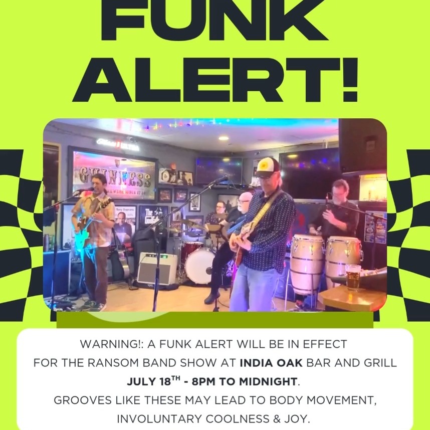 🎵 The next couple of weeks offer some great opportunities to see Ransom Band 🎸
📍 Friday, July 18 from 8PM–Midnight @indiaoakbarandgrill 🍻 with the usual suspects:
@stateofwoo
@mohillgonzo
@loushocken
and super special guest bringing the funky drum grooves 🥁 down from Youngstown – @drumboyed 🙌
📍 Saturday, July 26 we play @nocterrabrewing 🍺 in Powell with
@stateofwoo
@meyerdarlin
and psyched to have long-time friend and musical collaborator @christopherwhitney slaying some guitar with us 🎸🔥
🕖 Show is 7–9PM
Can’t wait to see you all out there! 🎉❤️🎶