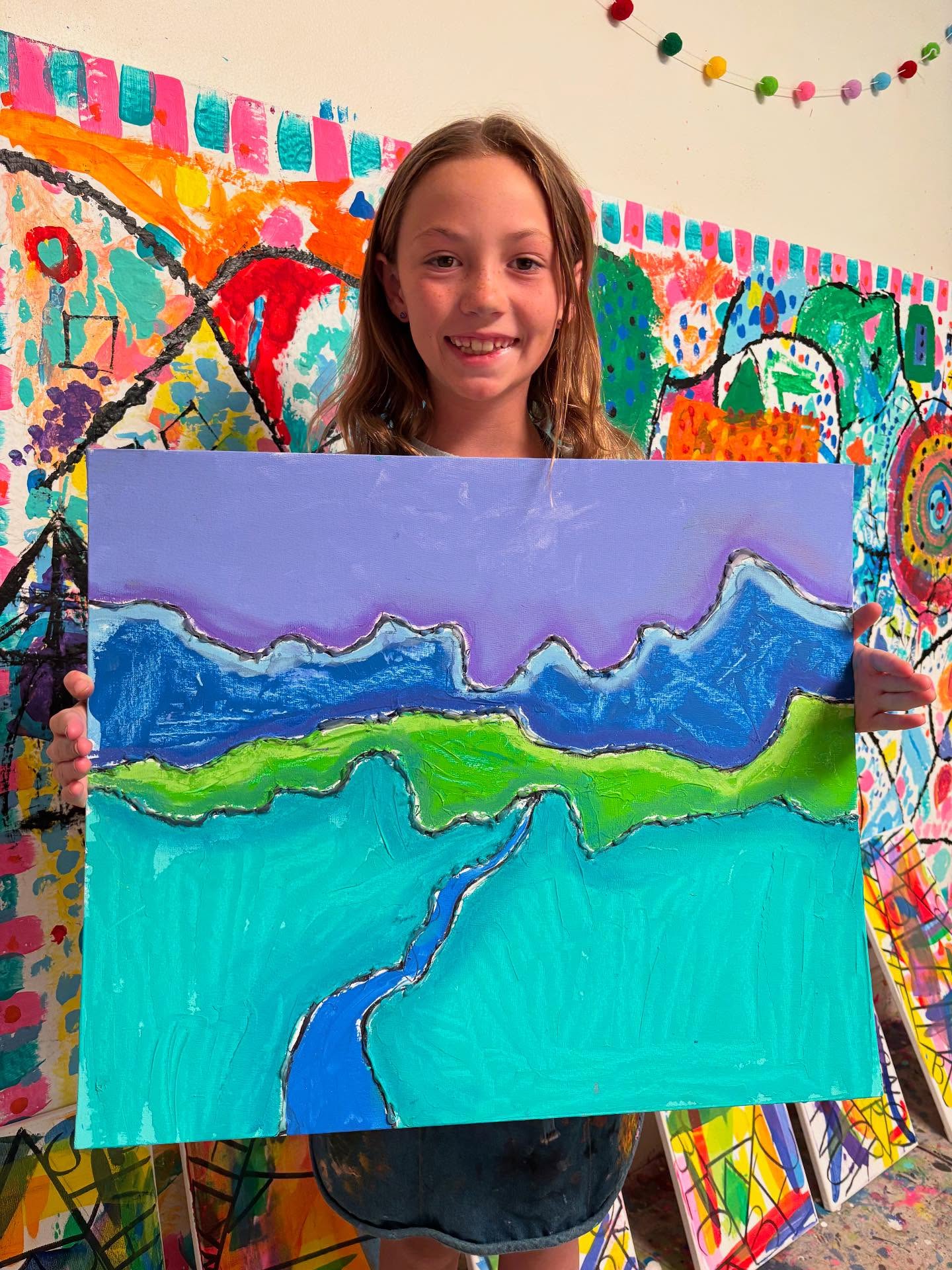 And to complete our Abstract camp here are our landscapes and fun nameplates!!! I absolutely love the landscapes and the beautiful glowing colors!